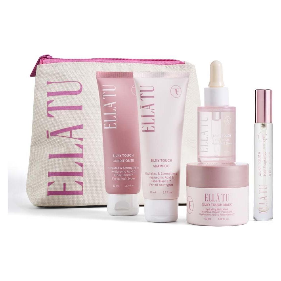 Kit de Cuidado Capilar Ellatu Tamaño Viaje - Hidrata y Repara