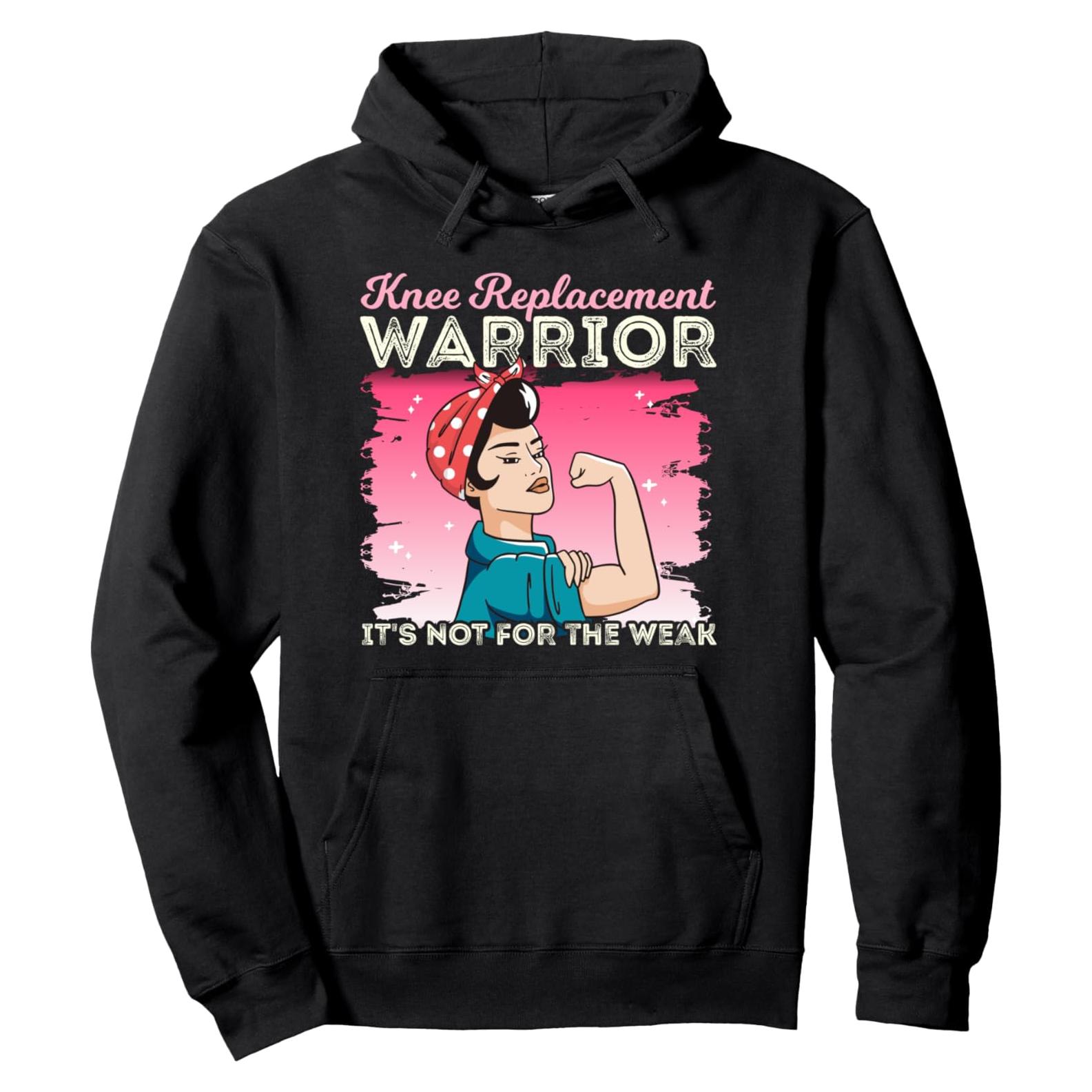 Sudadera Guerrero Reemplazo Rodilla Unisex Negro 240g