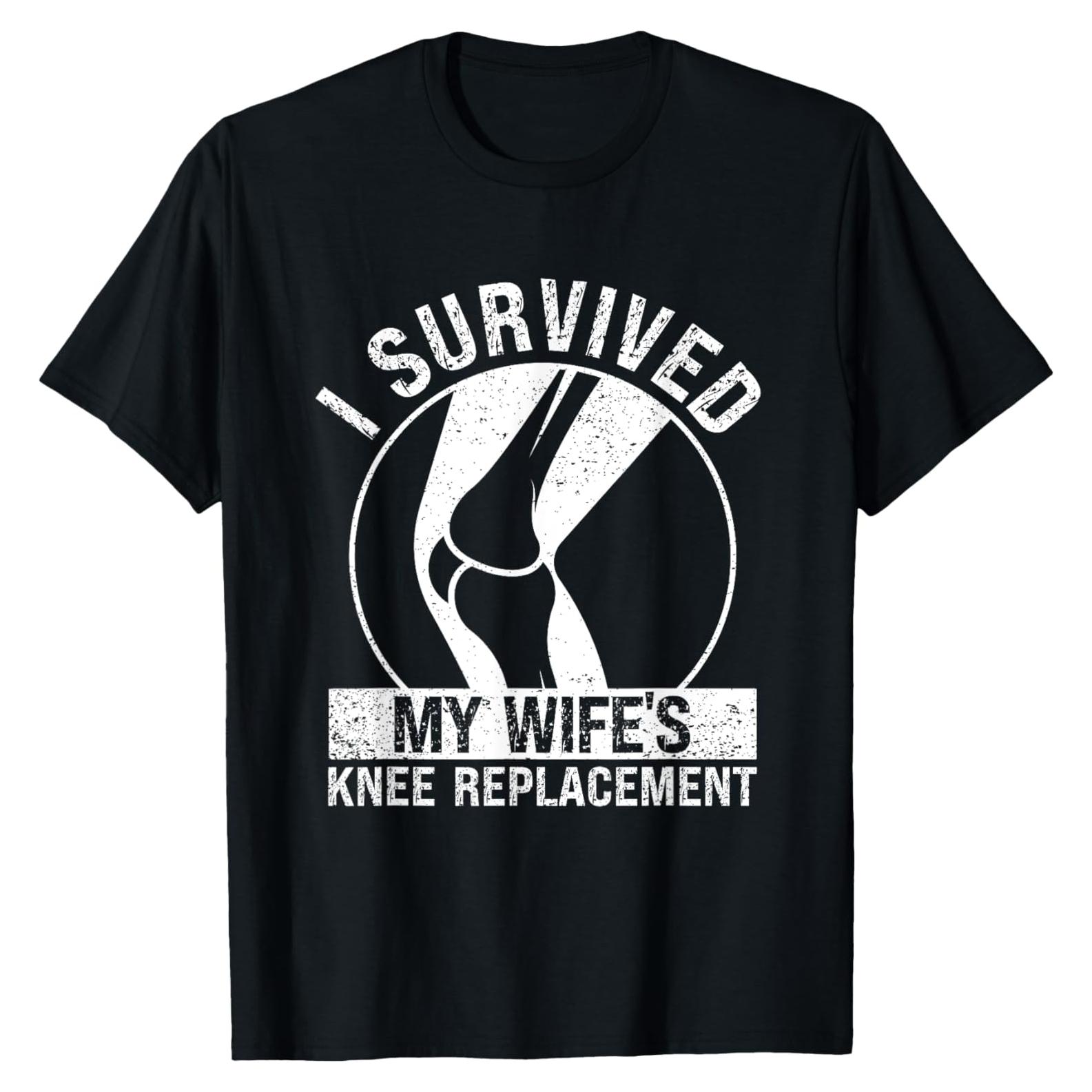 Camiseta Divertida Hombre Recuperación Quirúrgica Rodilla