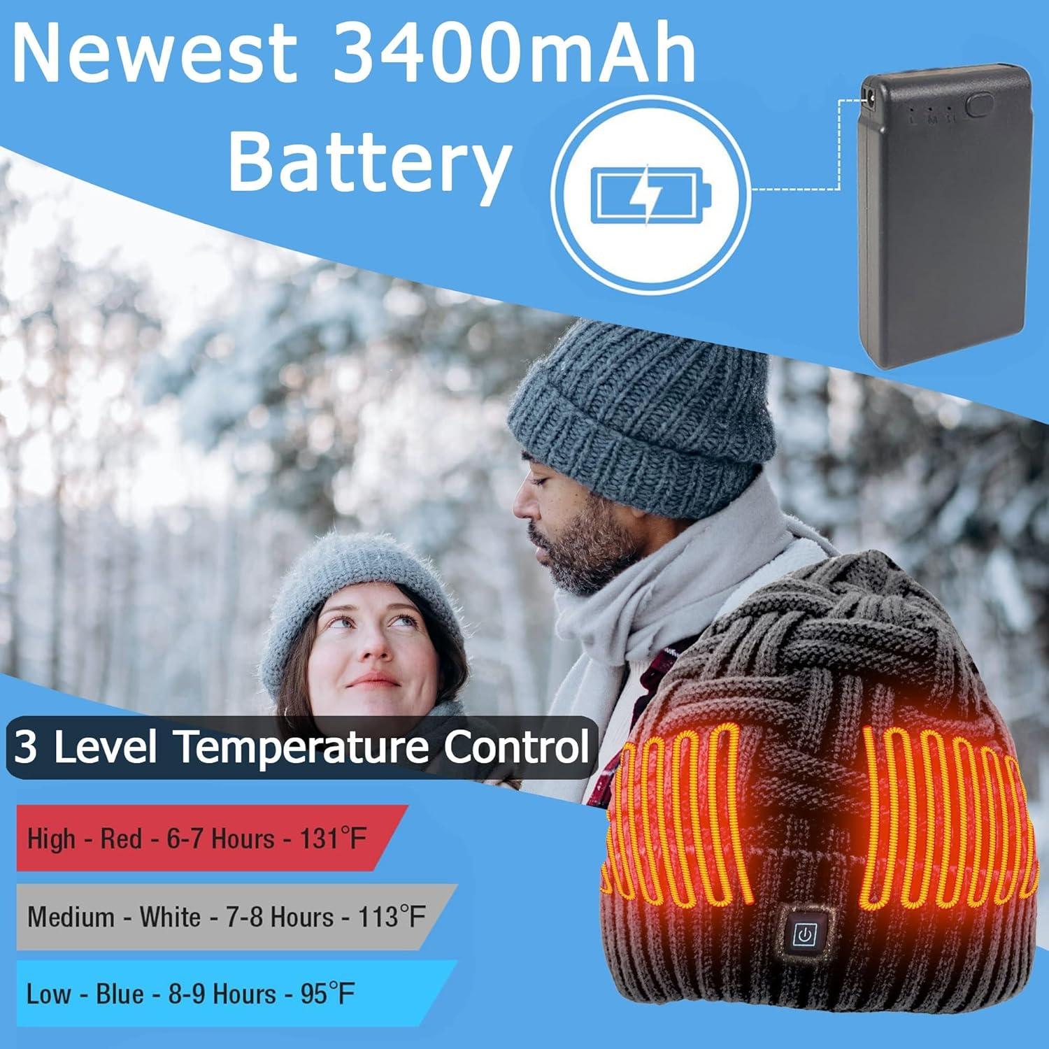 Gorro Térmico Eléctrico Unisex Hive TechWear Gris