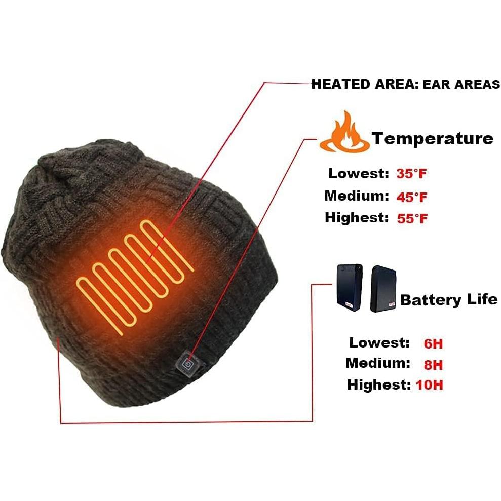 Gorro Térmico Eléctrico Unisex Hive TechWear Gris