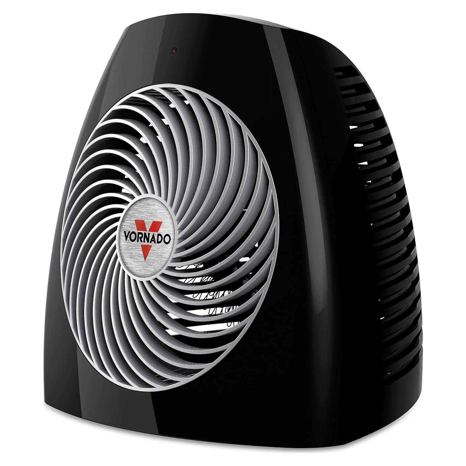 MVH Space Heater 3 Heat Settings Adjustable Thermostat Tip-Over Protection Auto Safety Shut-Off System Indoor Use Whole Room Black