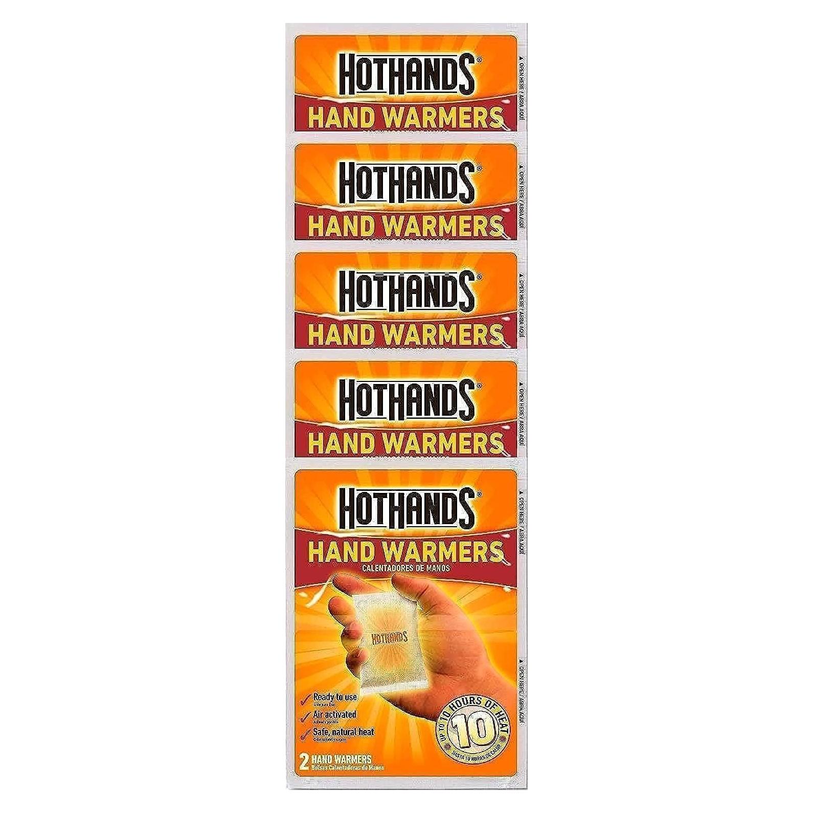 Calentadores de Manos HotHands - 10 unidades (5 paquetes)