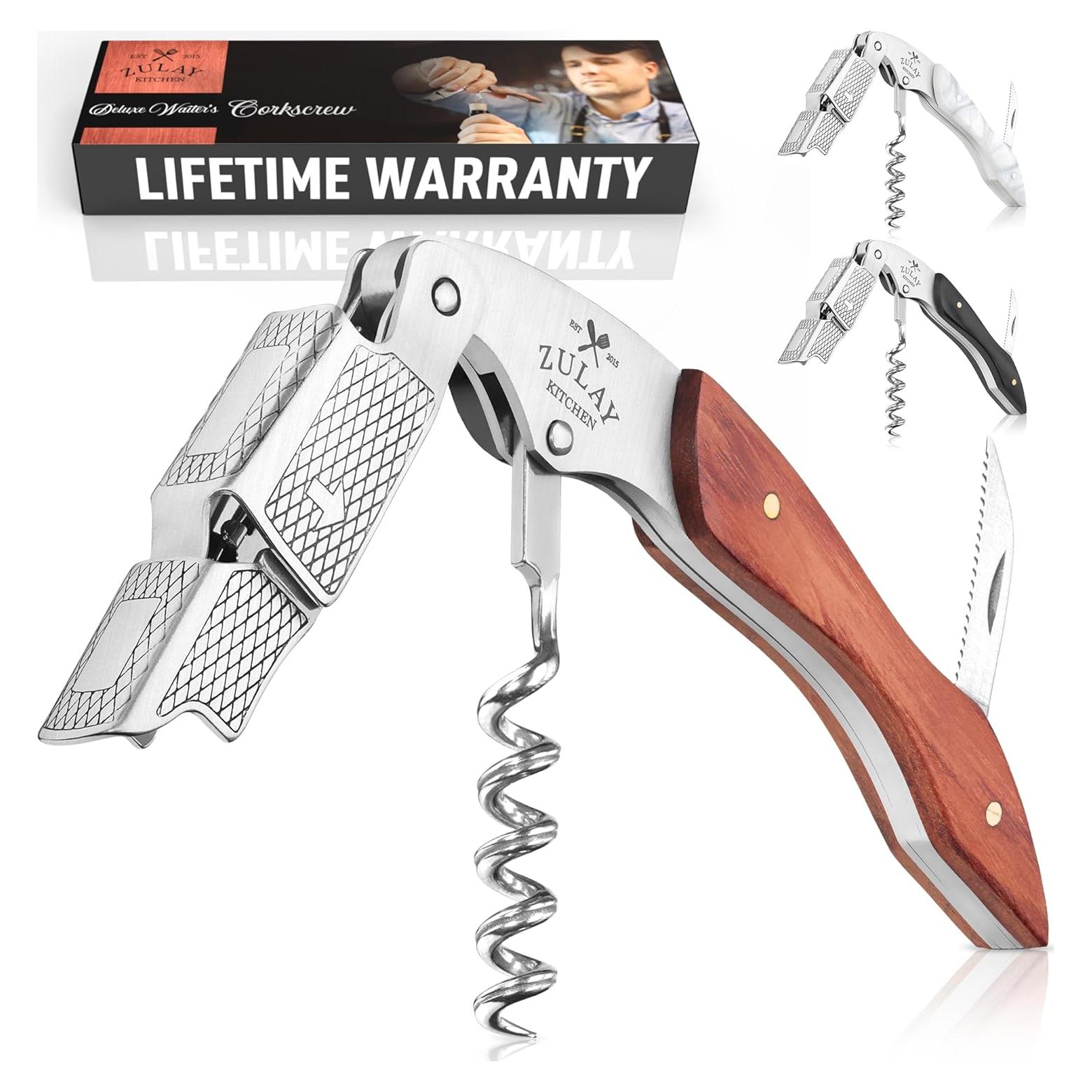 Abridor de Vino Zulay Kitchen Doble Bisagra Acero Inoxidable