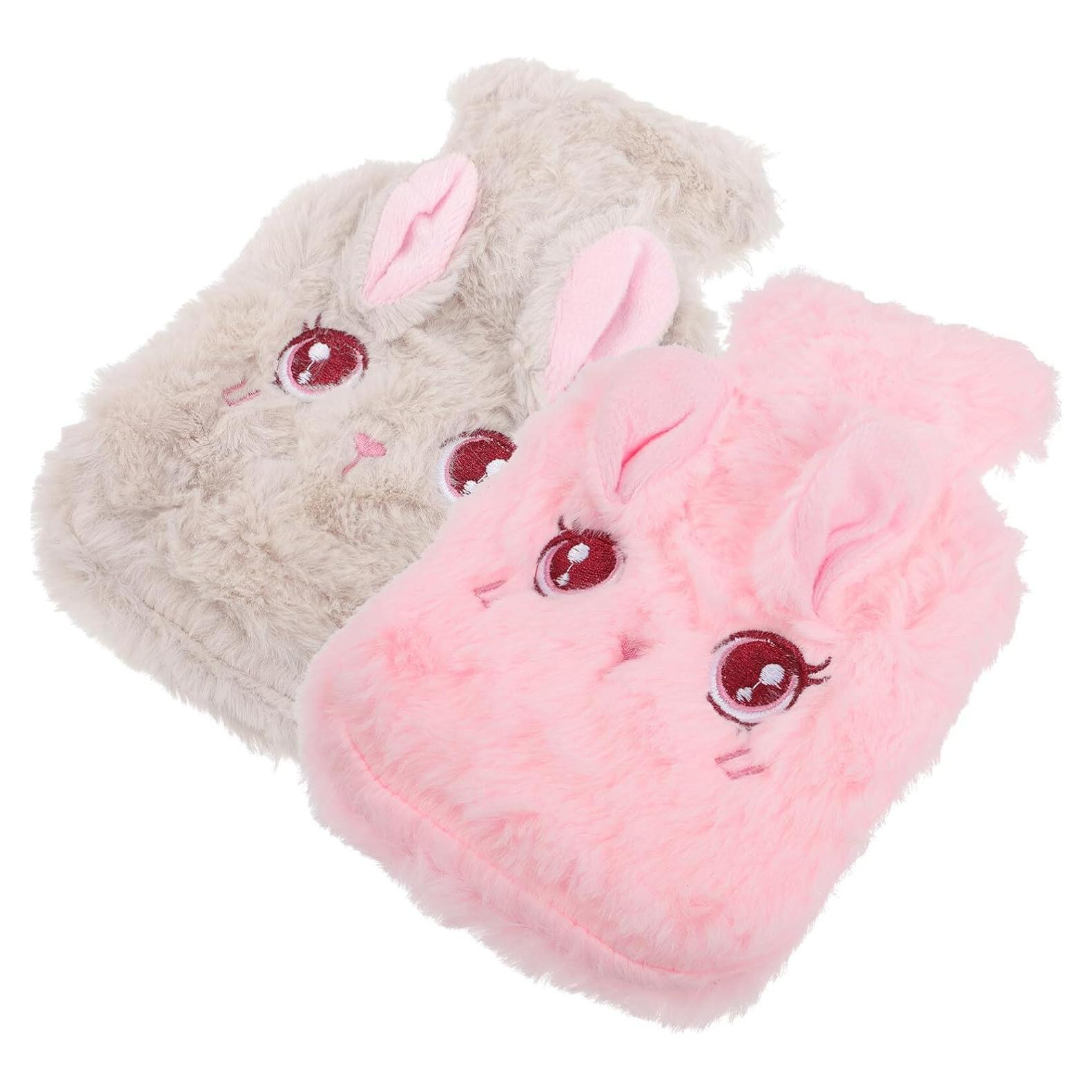 Botella de Agua Caliente Healvian 2pcs Conejo Peluche 19.5cm