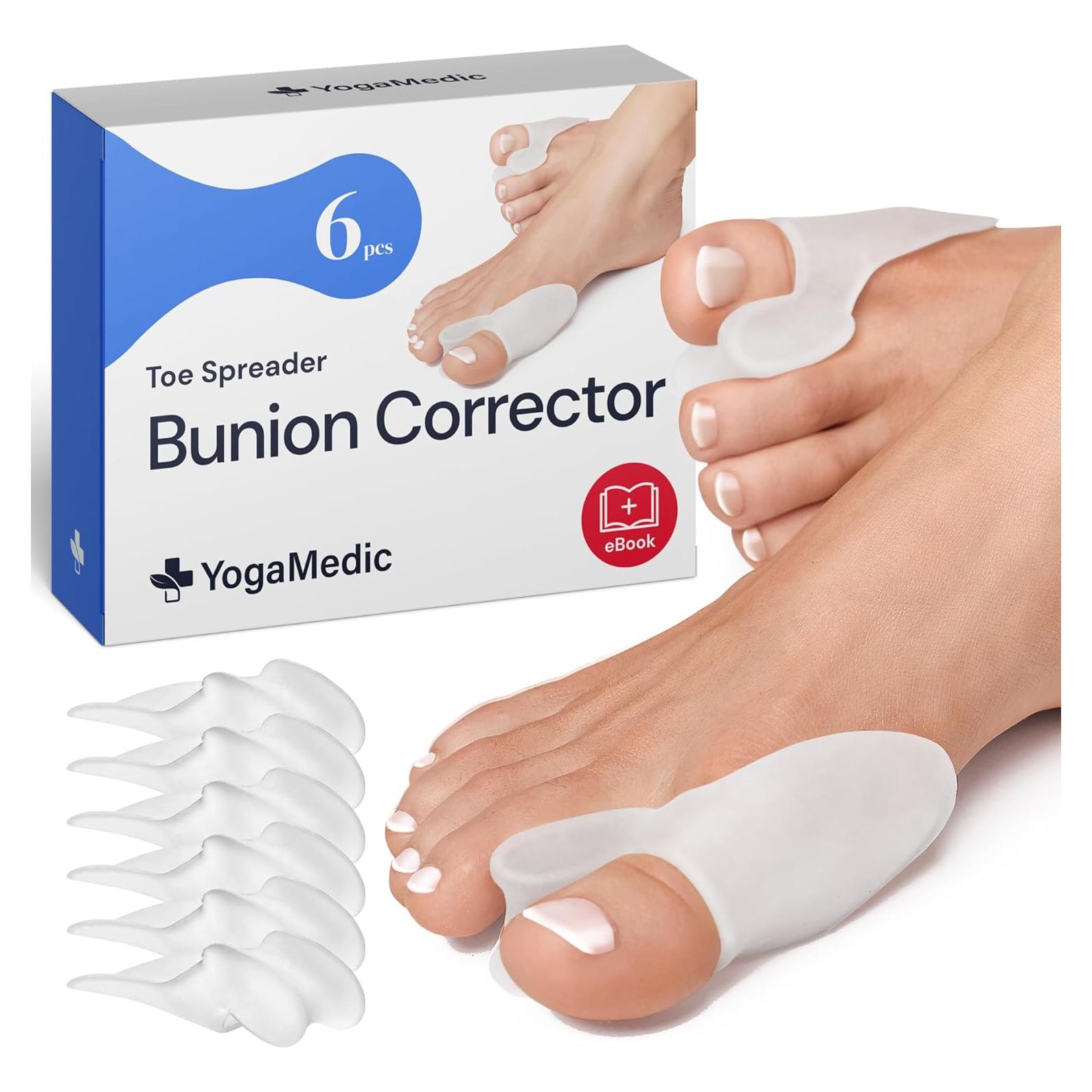 Corrector de Juanetes Yogamedic 6 Pcs Silicona Suave