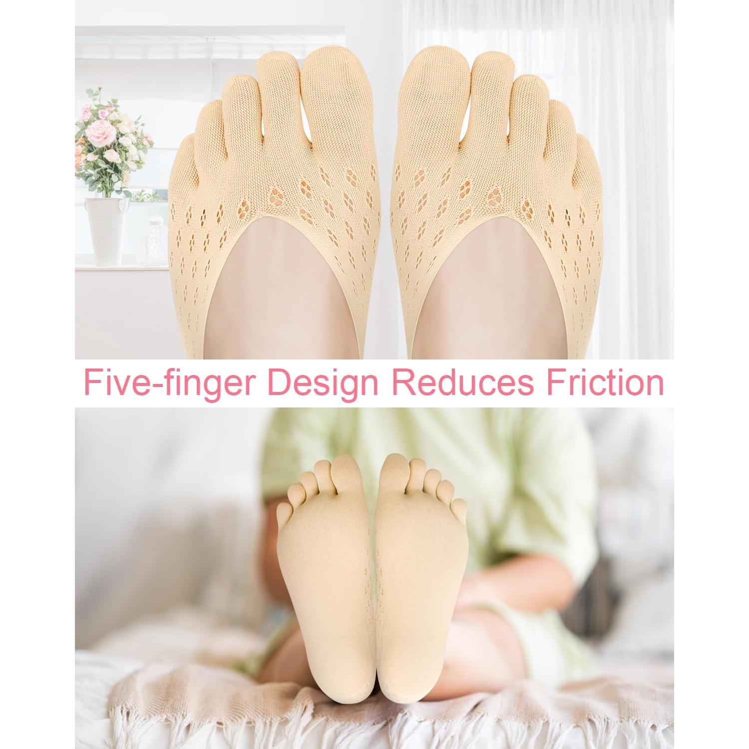 Calcetines Separadores de Dedos JL-Health 6 Pares Unisex