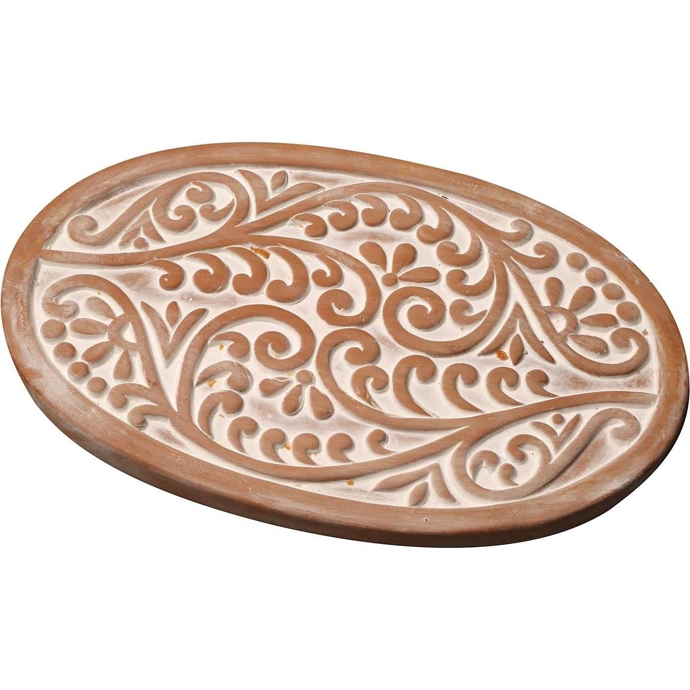 Cesta Calentadora de Pan HofArtisan Ovalada Terracota 31.75 cm