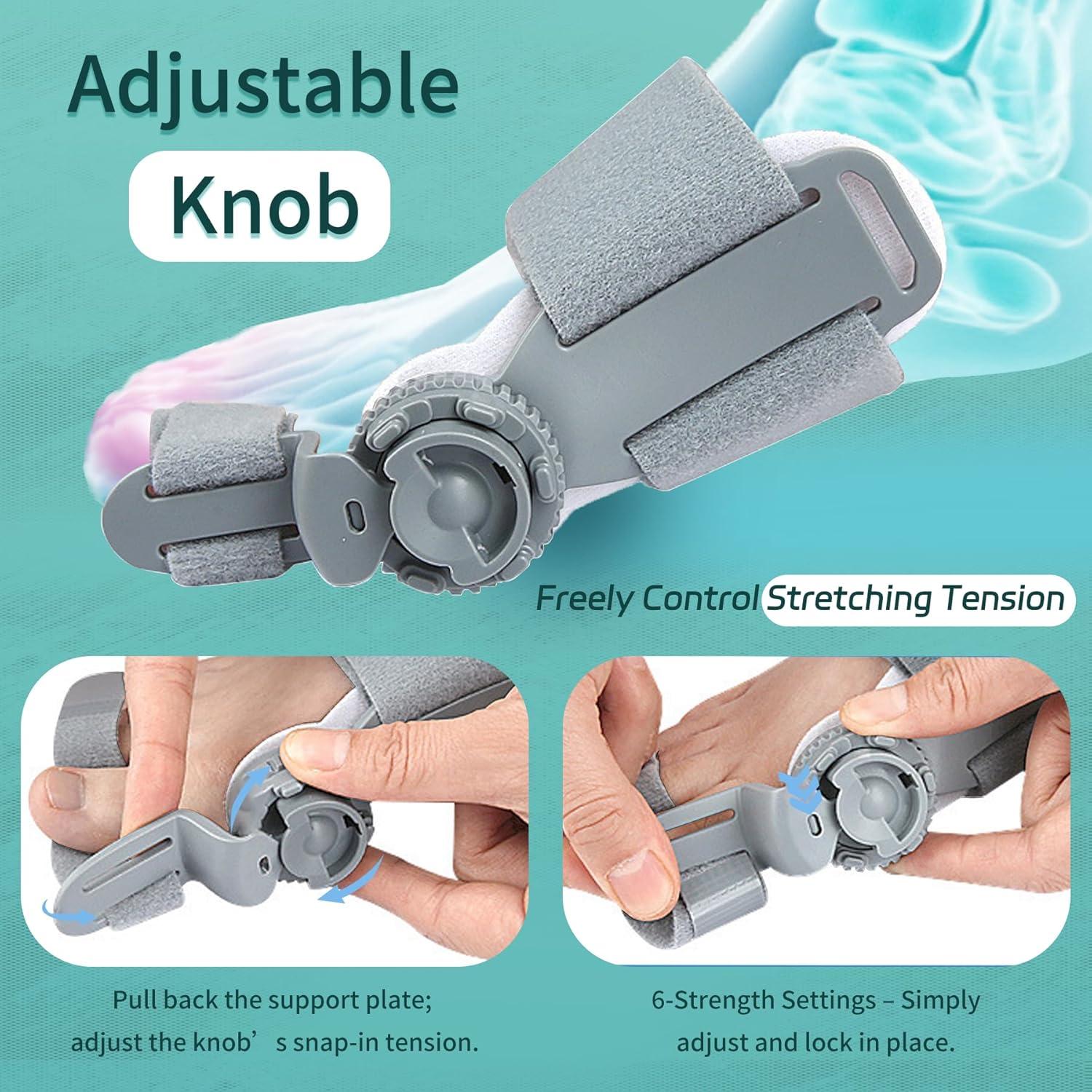 Corrector de Juanetes Ajustable Veook Gris para Pies