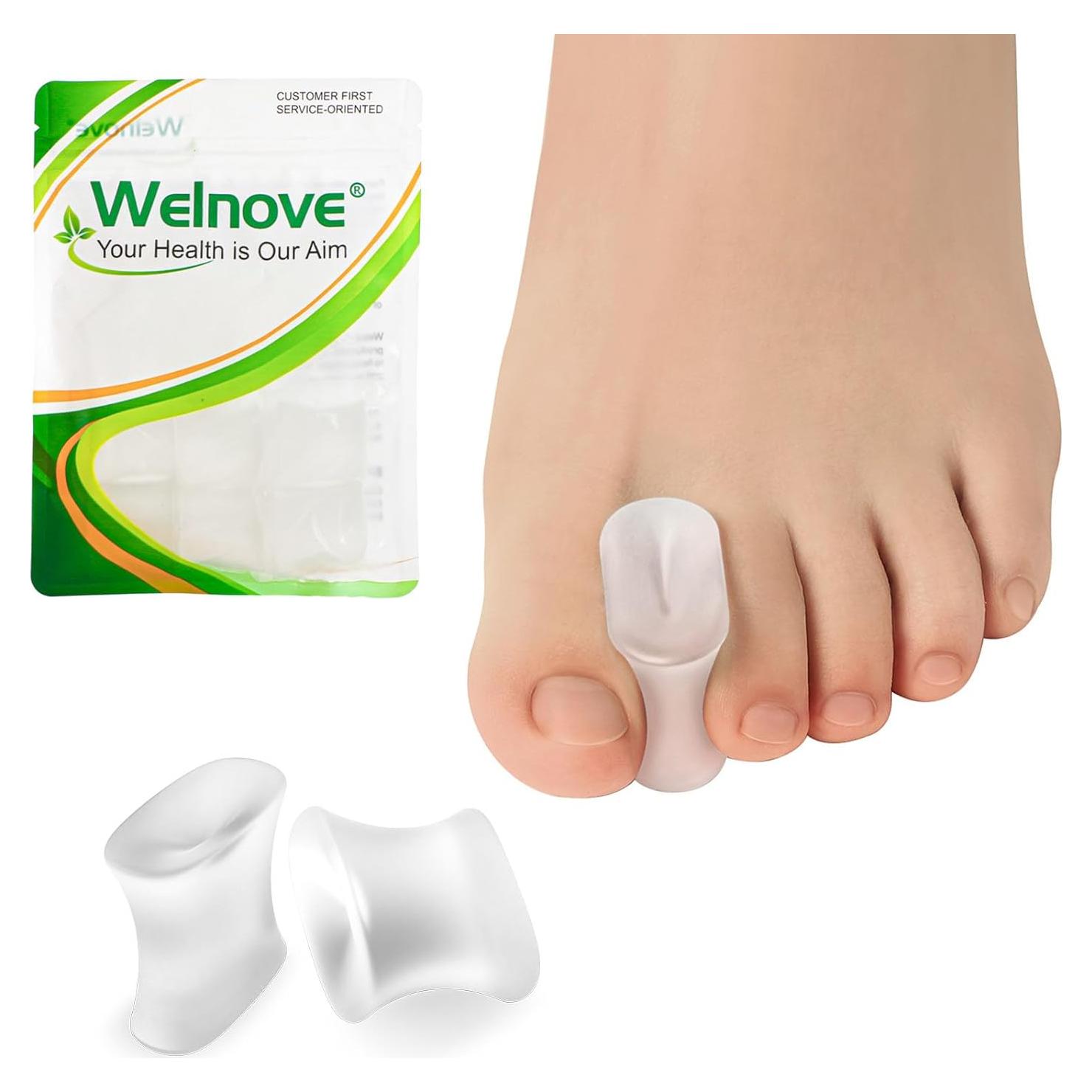 Separadores de Dedos de Gel Welnove - 8 Espaciadores Grande