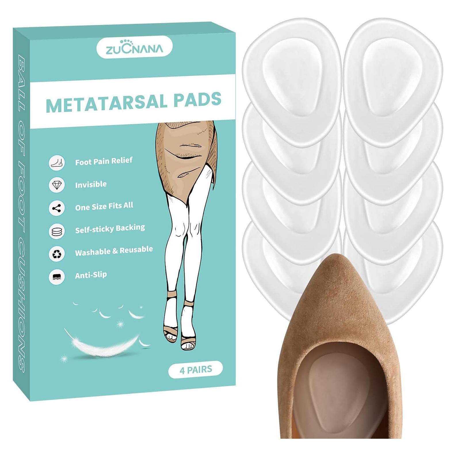 Almohadillas Metatarsales ZUCNANA Gel Suave 4 Pares