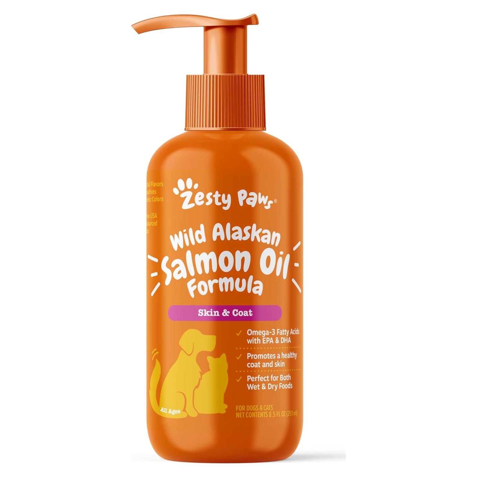 Suplemento Omega-3 Zesty Paws Aceite de Salmón 240g