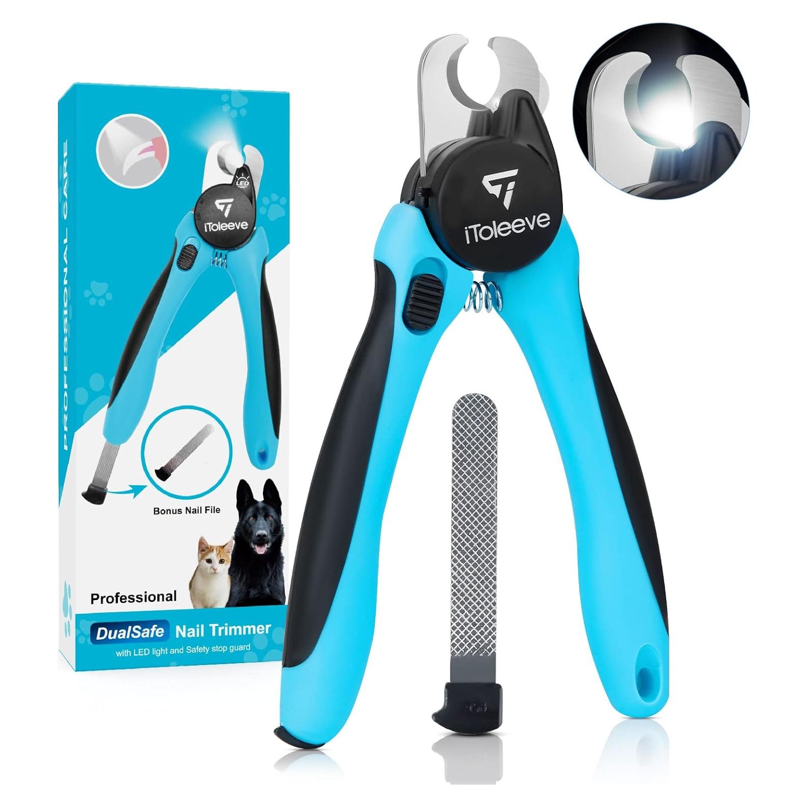 Cortador de Uñas LED iToleeve para Perros y Gatos - Extra Afilado