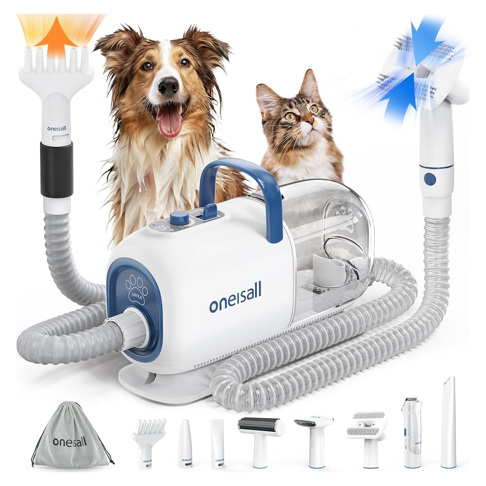 Aspiradora y Secador para Perros Oneisall BM1 8 en 1