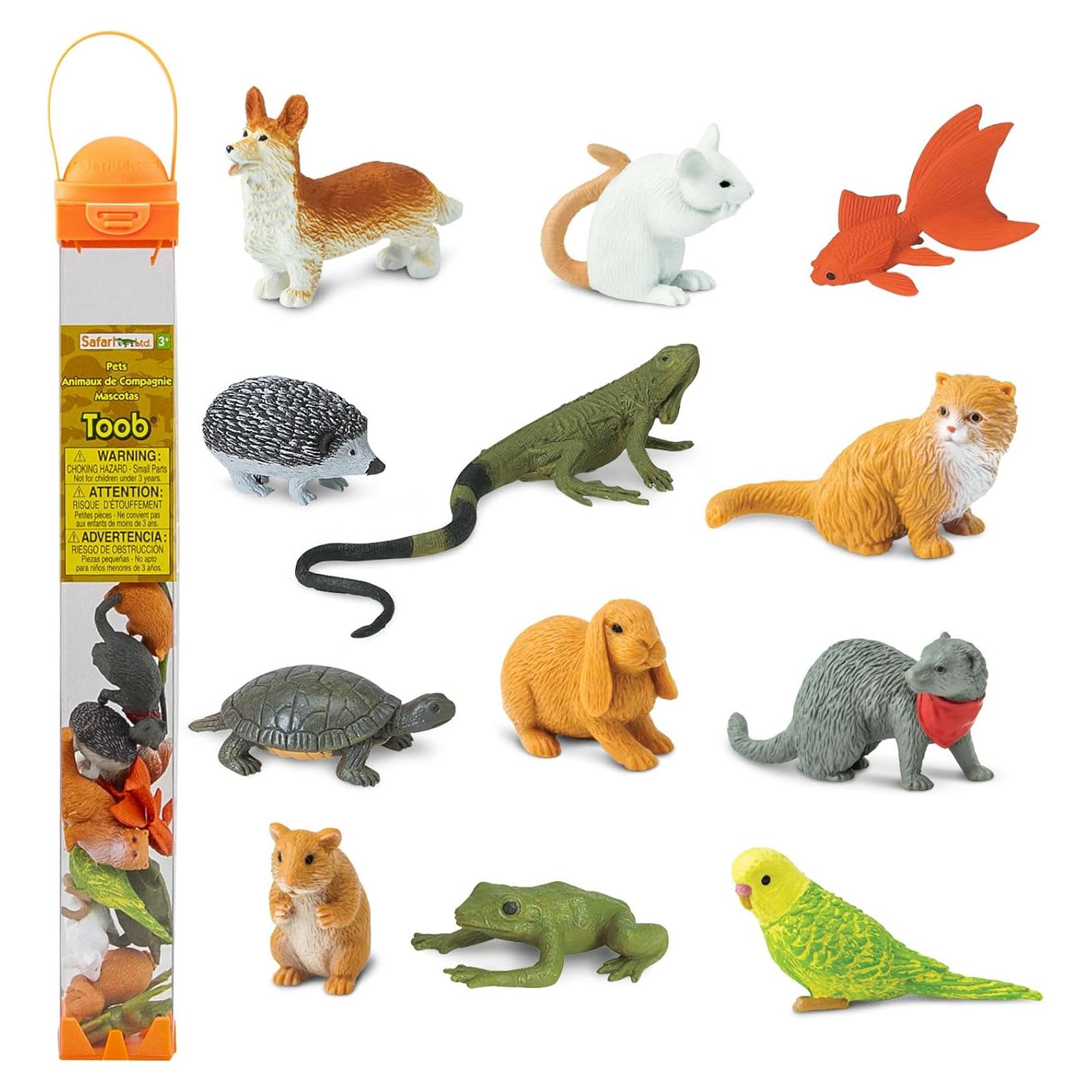 Figuras de Mascotas Domésticas Safari Ltd - 12 Piezas Educativas