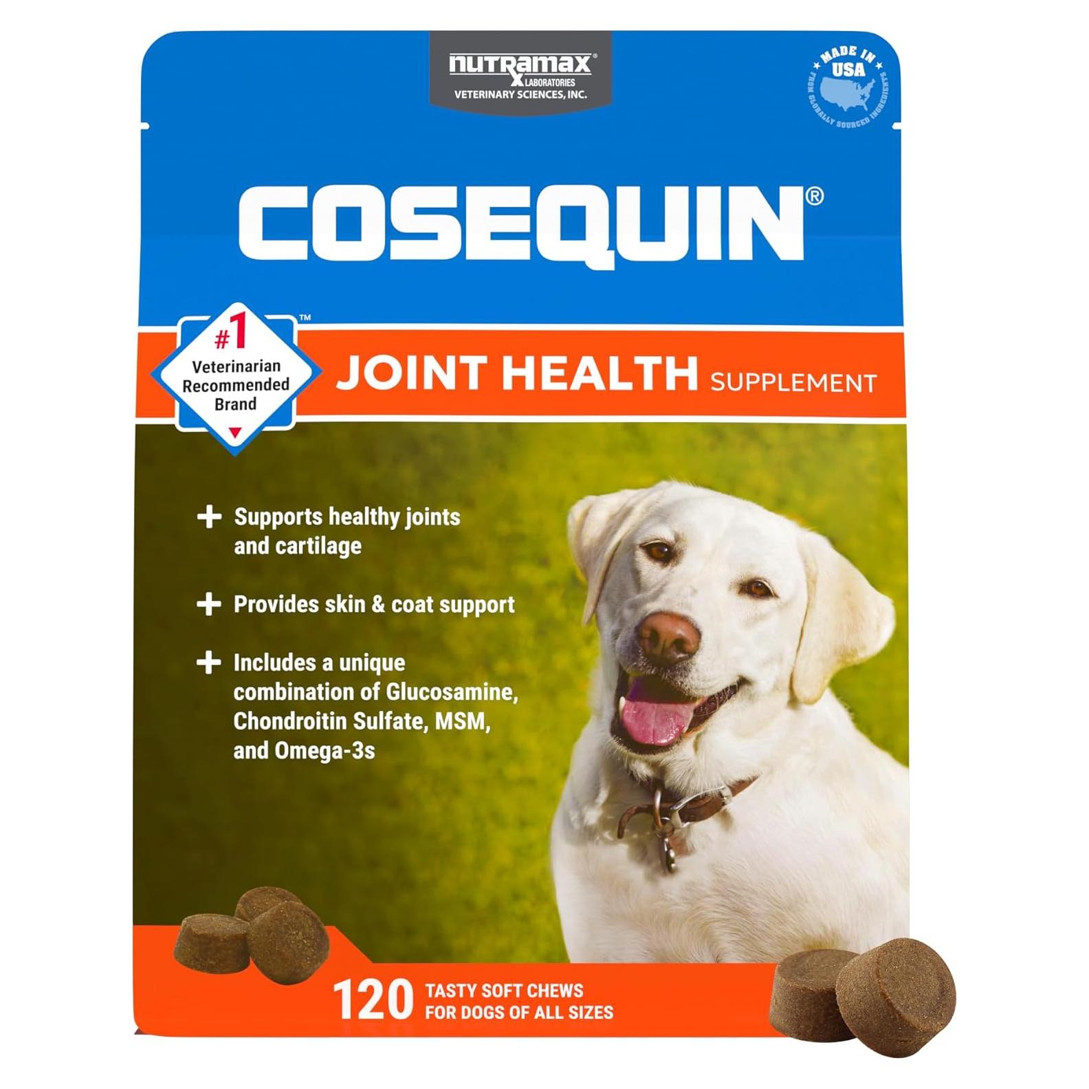 Suplemento Articular Cosequin para Perros 120 Chews Omega-3