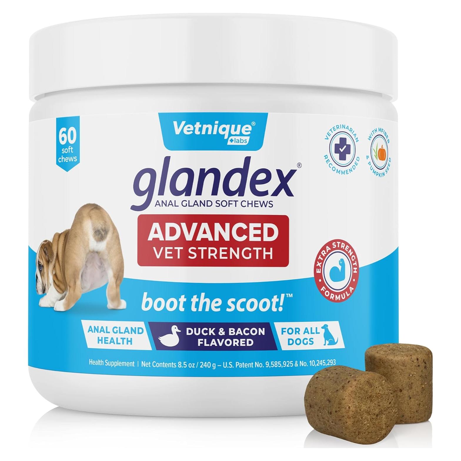 Glandex Vetnique Suplemento Digestivo para Perros 60 Ct