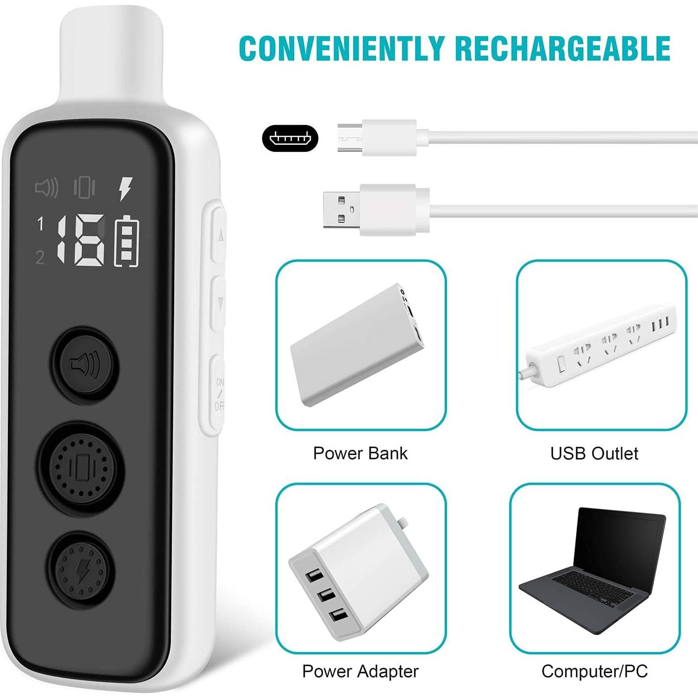 Collar de Choque Bousnic para Perros Recargable Impermeable