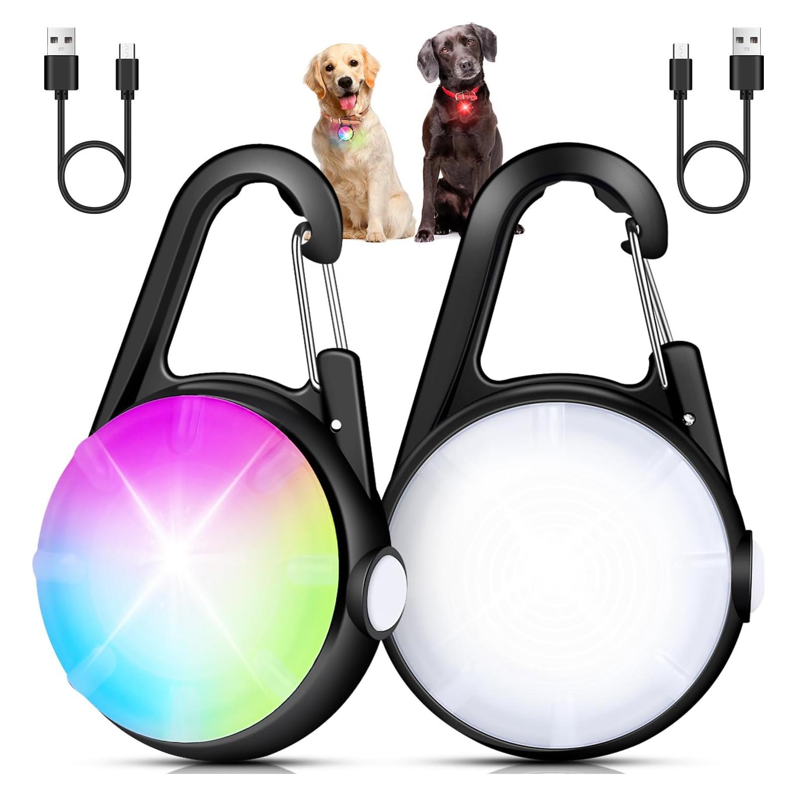 Luces LED para Collar de Perro DAAMENT Recargables Negras