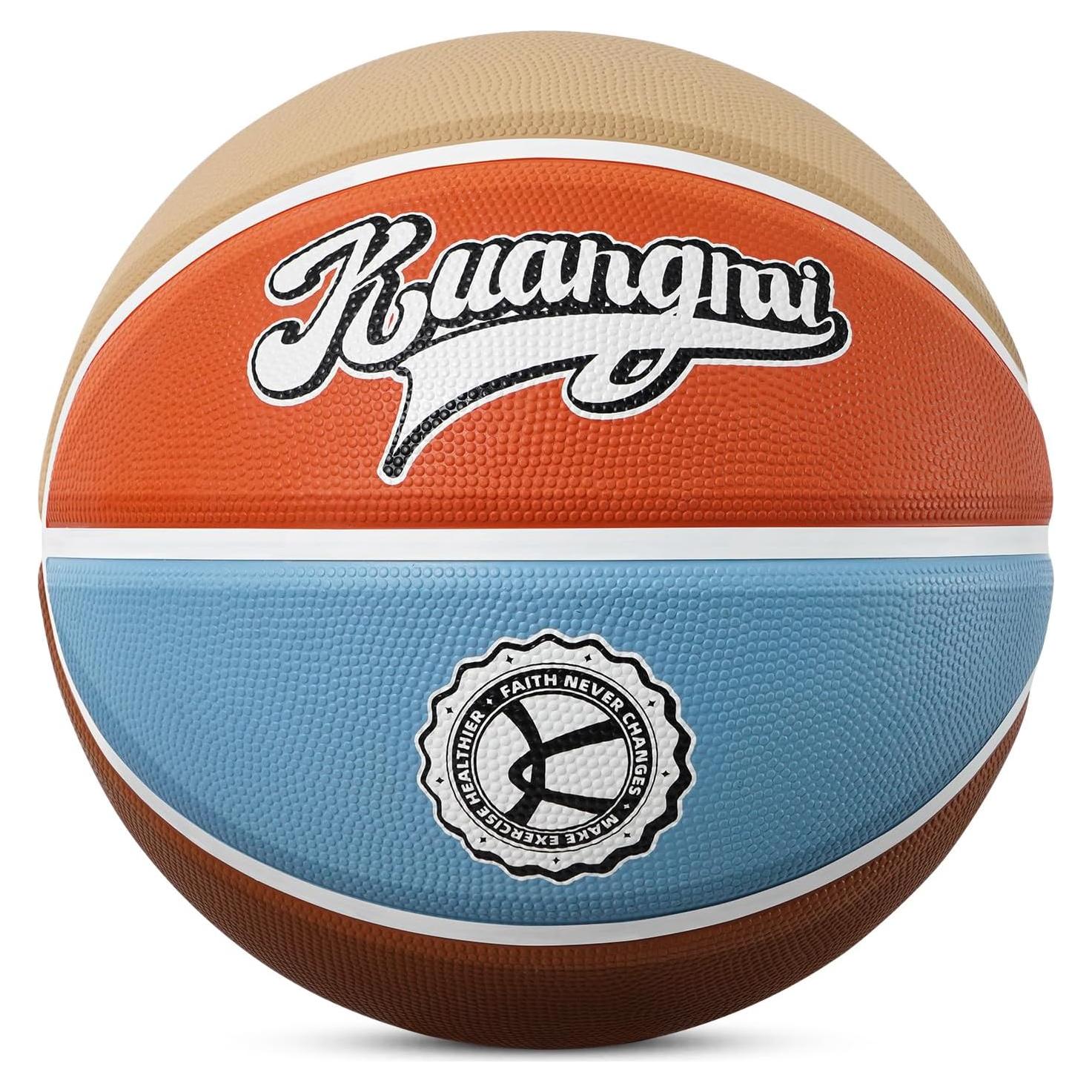 Balón de Baloncesto Kuangmi Vintage 74.93 cm Azul/Naranja