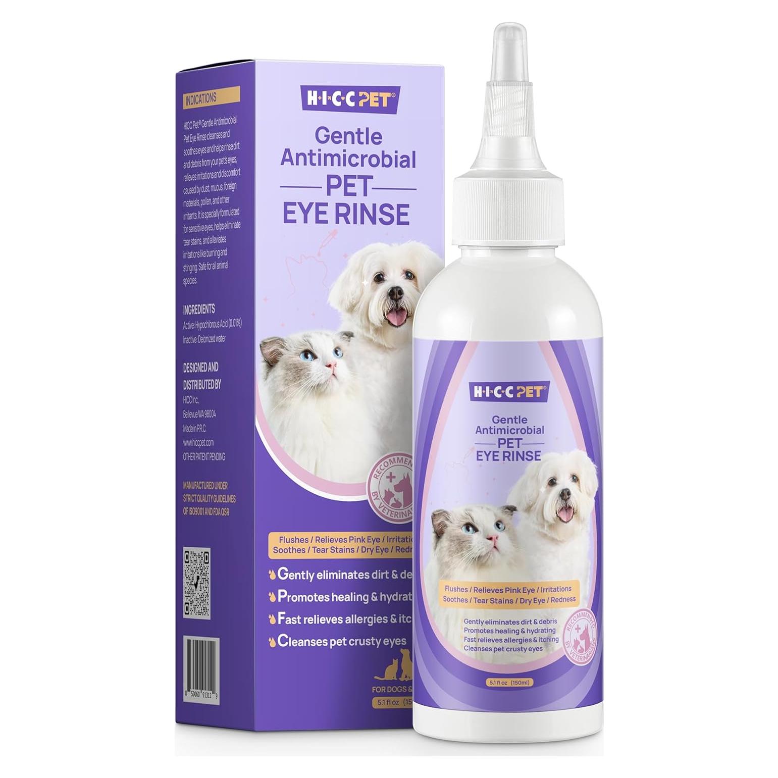 Gotas para Ojos HICC PET 150 ml para Perros y Gatos