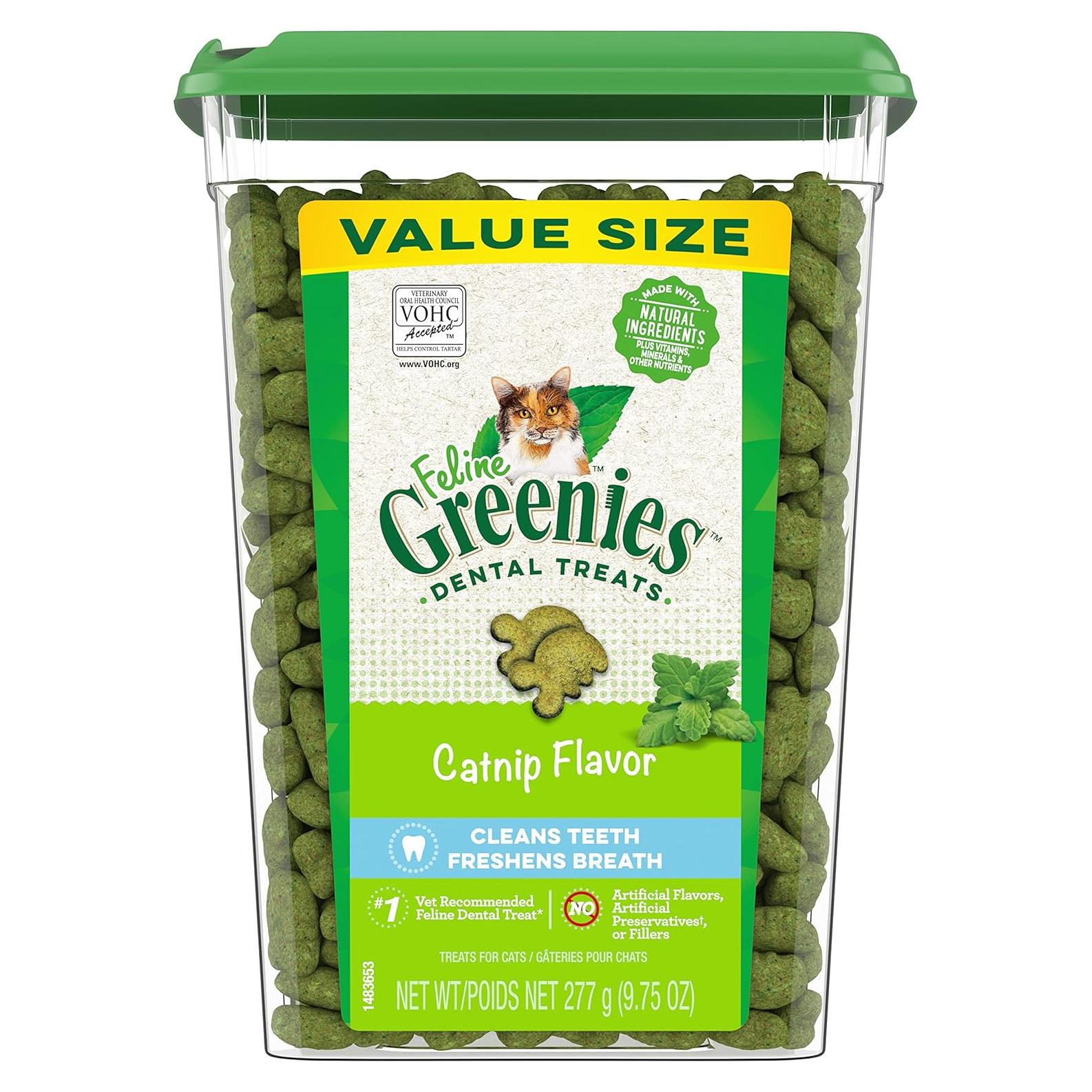 Greenies Feline Treats Dentales Catnip 280g - Gato Adulto