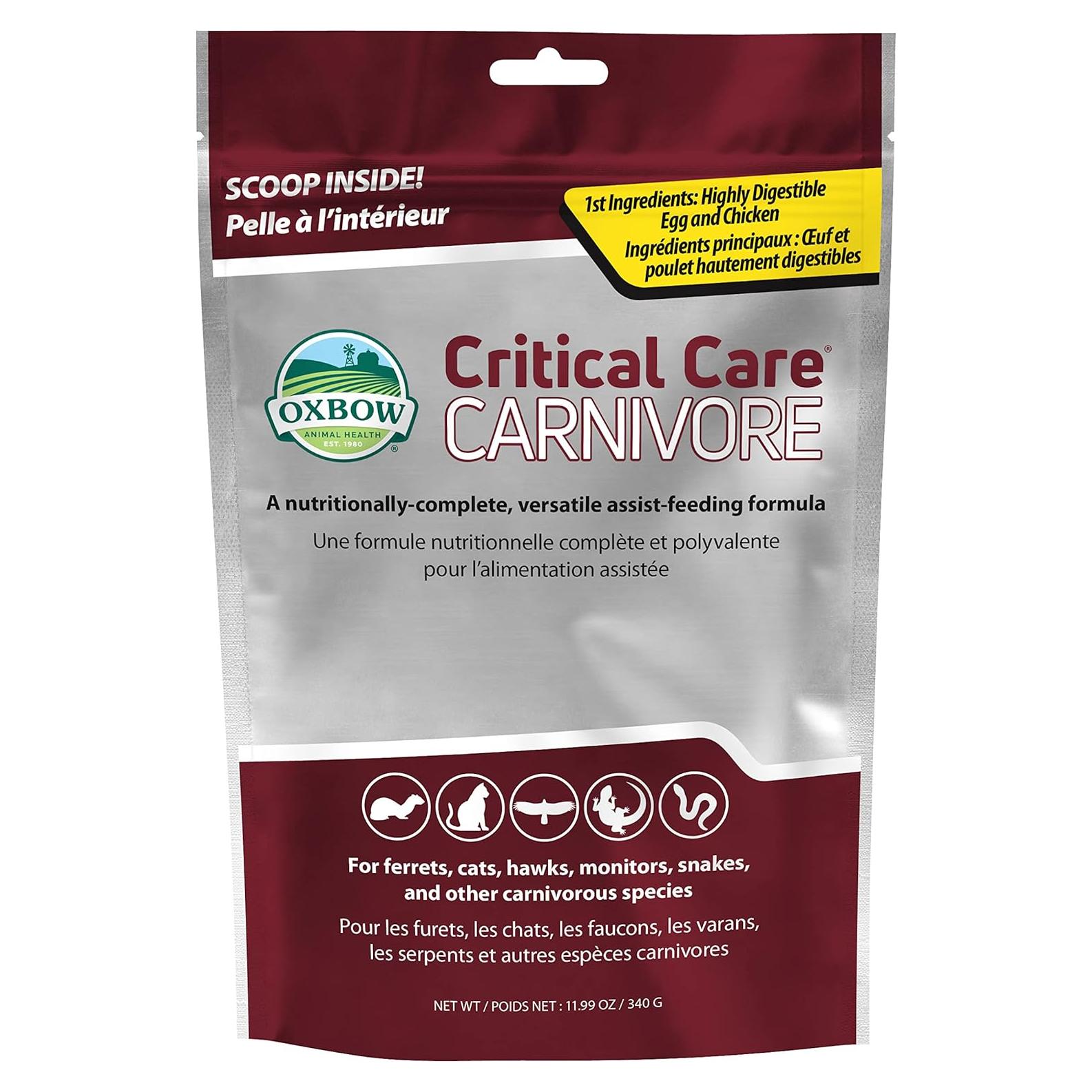 Alimento de Recuperación Oxbow Carnivore 340g para Gatos y Hurones