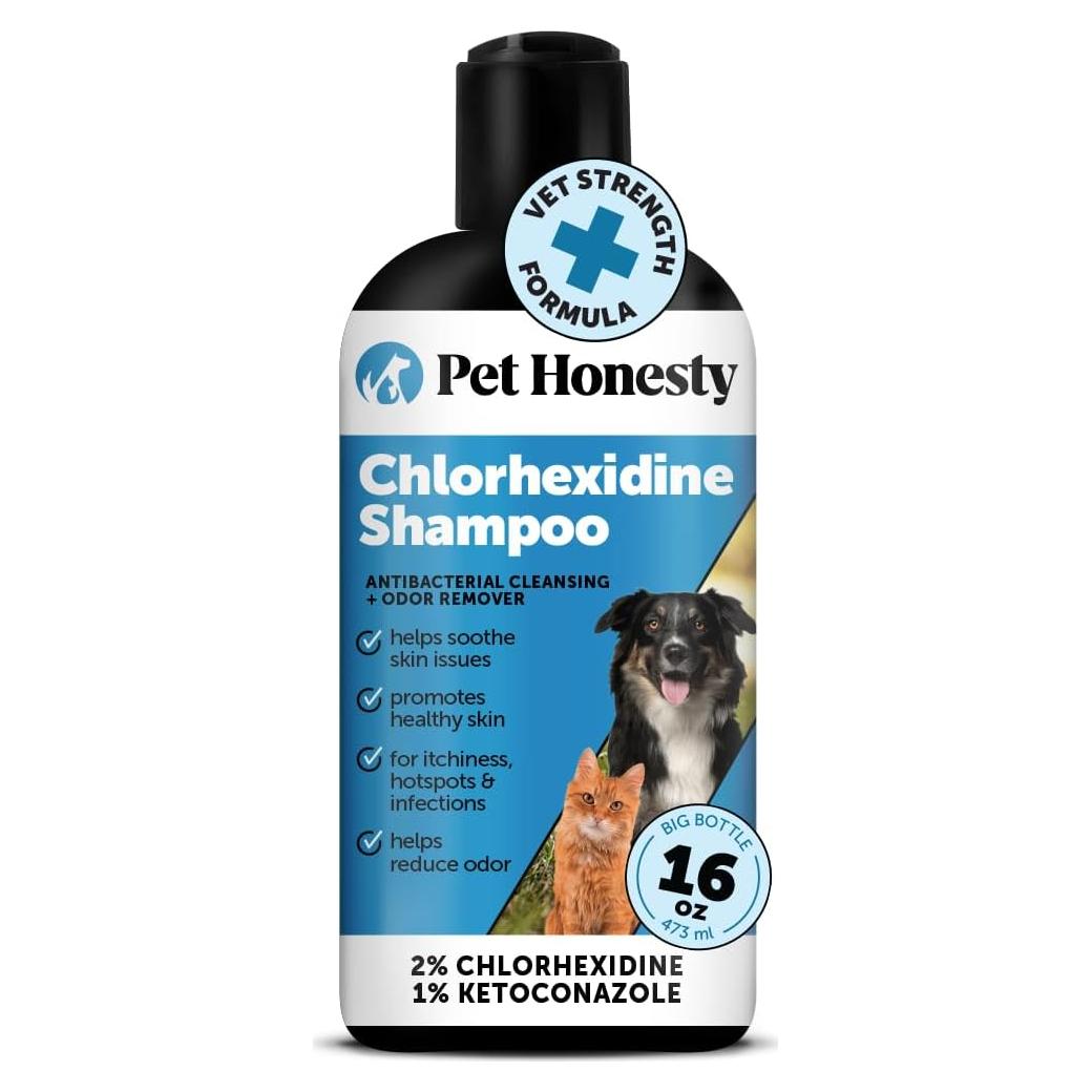 Champú Clorhexidina PetHonesty 16 oz para Gatos y Perros