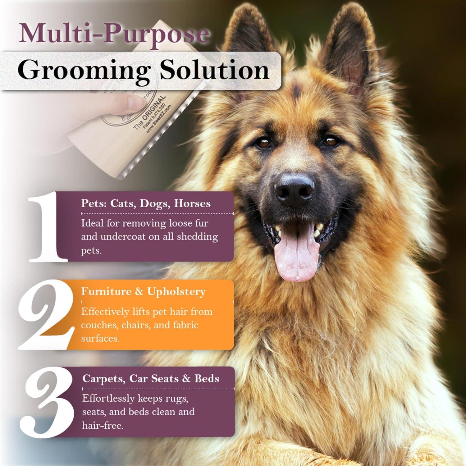 Cepillo SleekEZ para Perros 12,7 cm Eliminador de Pelo