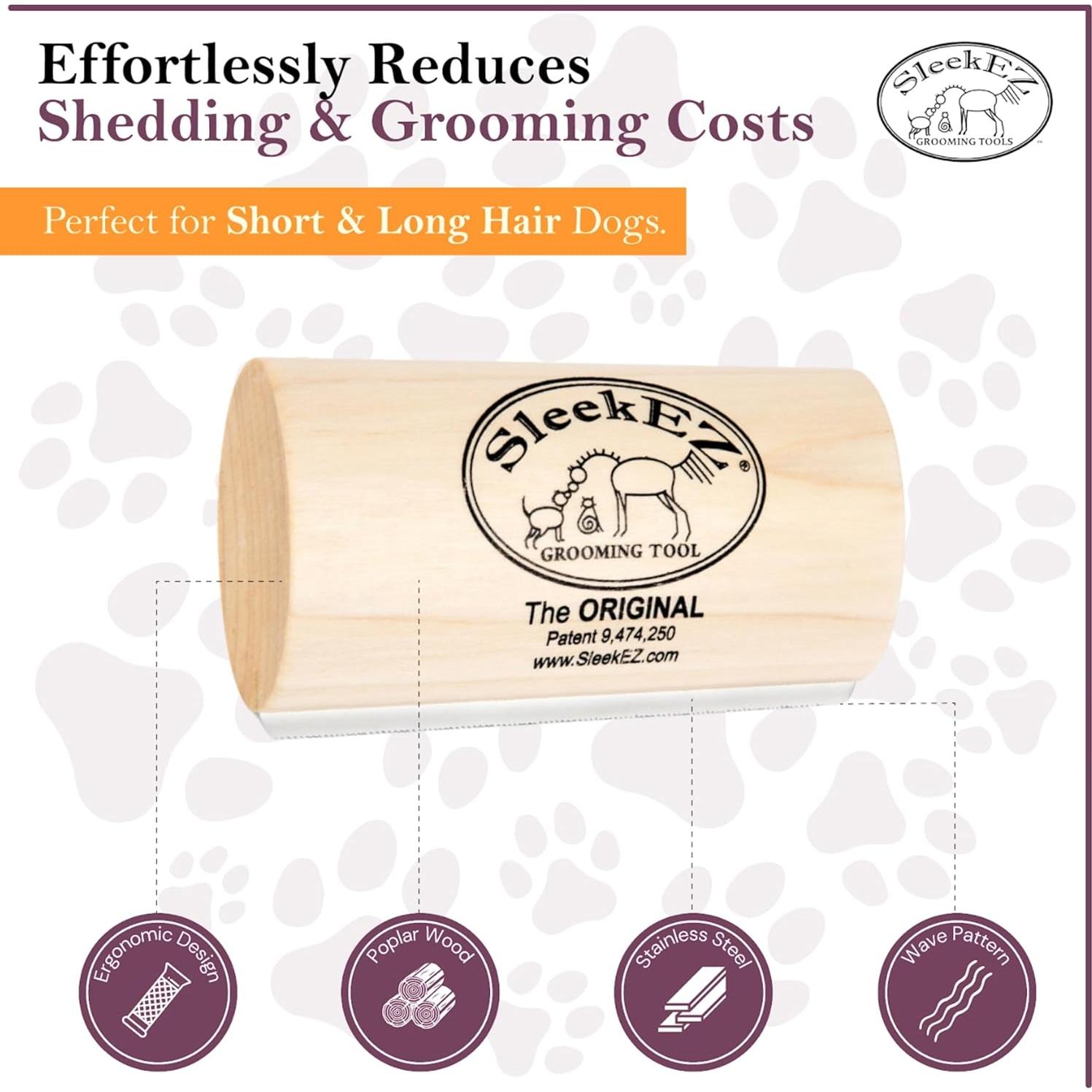 Cepillo SleekEZ para Perros 12,7 cm Eliminador de Pelo