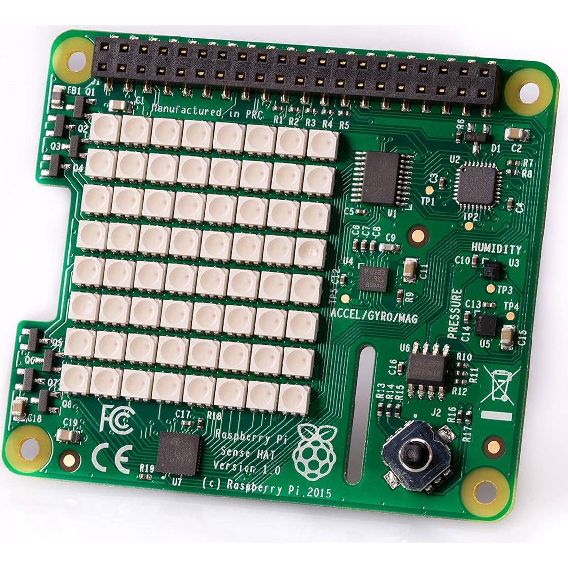 Raspberry Pi Sense HAT con sensores y LED RGB 8x8