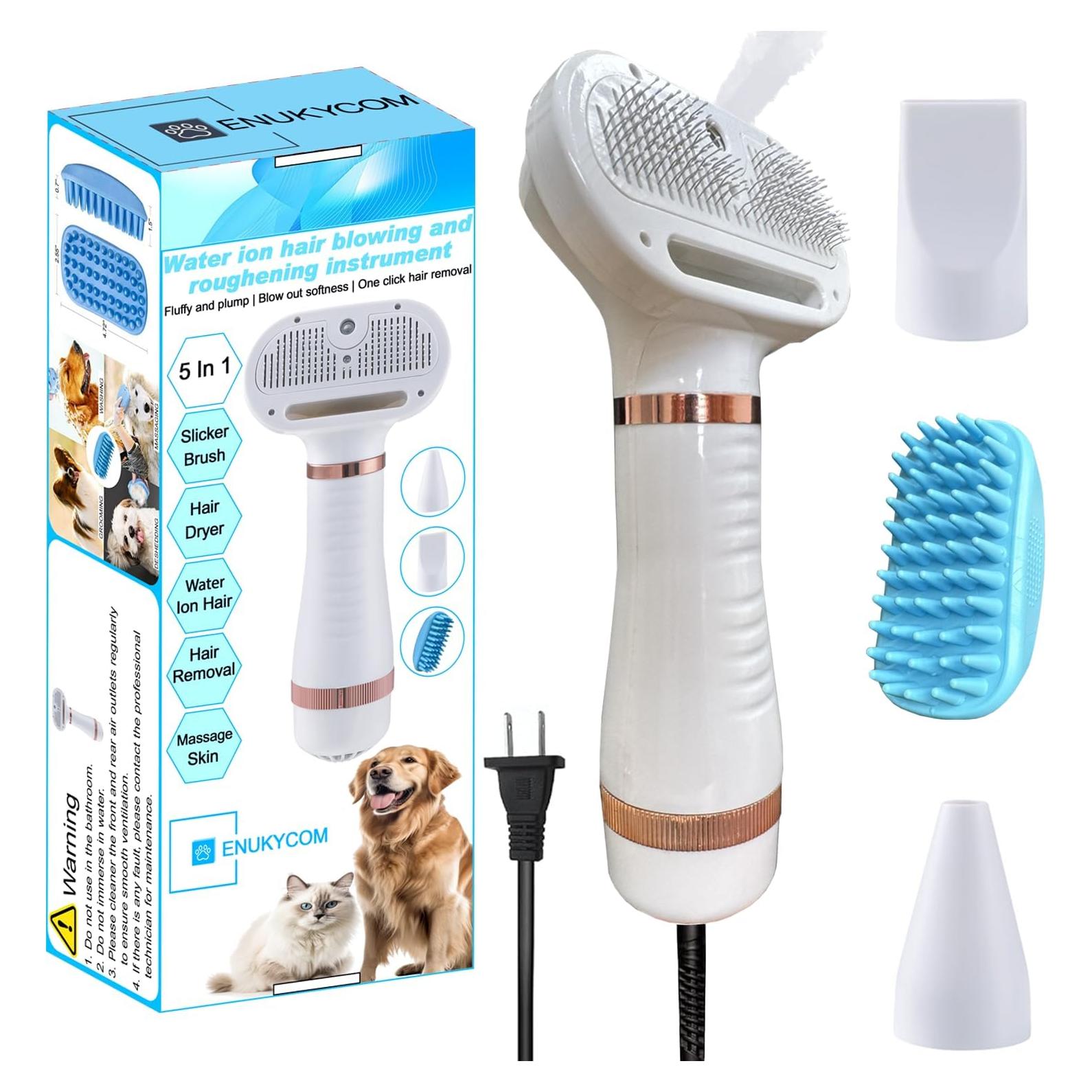 Secador de Pelo para Mascotas ENUKYCOM 300W 5 en 1