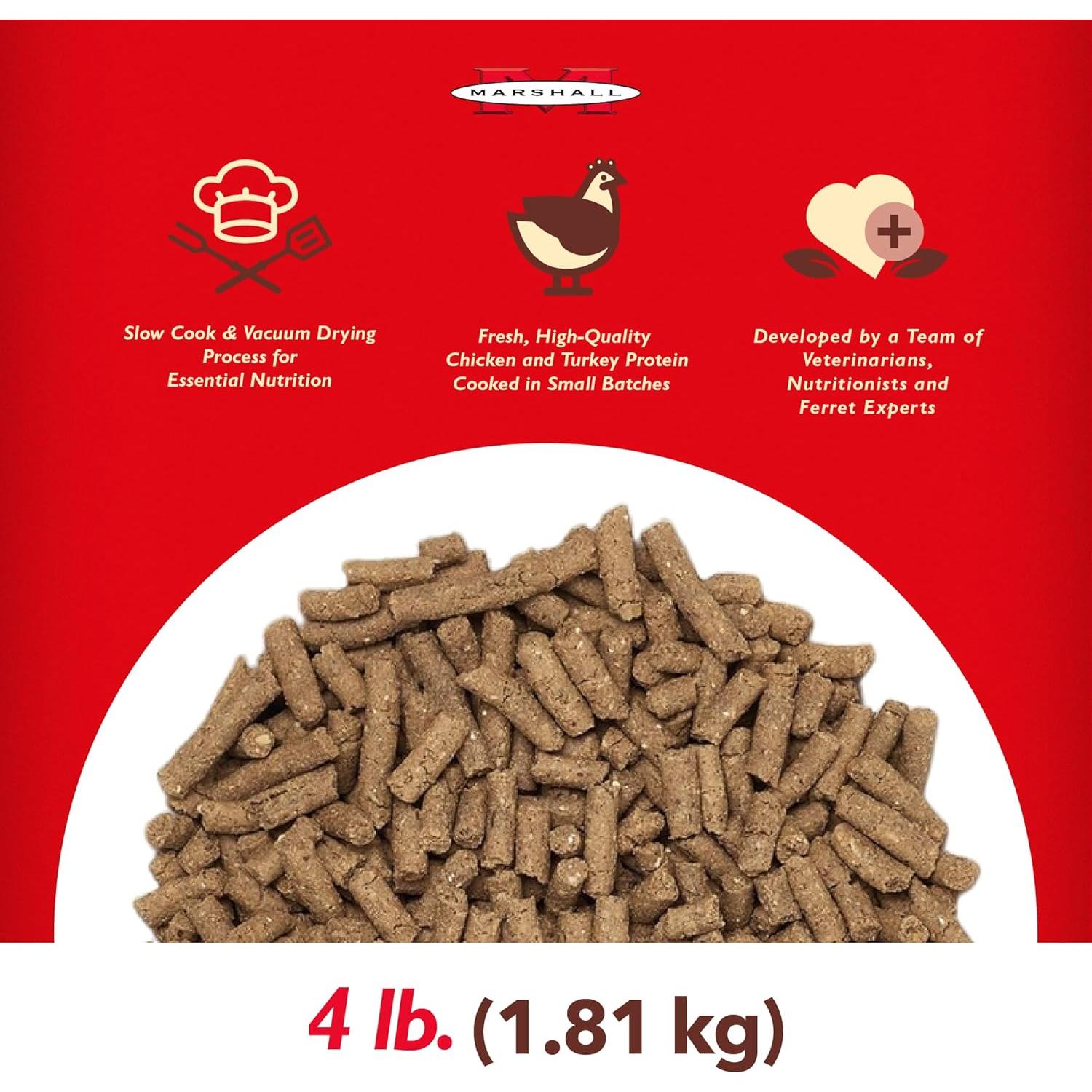 Alimento Seco para Hurones Marshall 1,81 kg Nutrición Balanceada