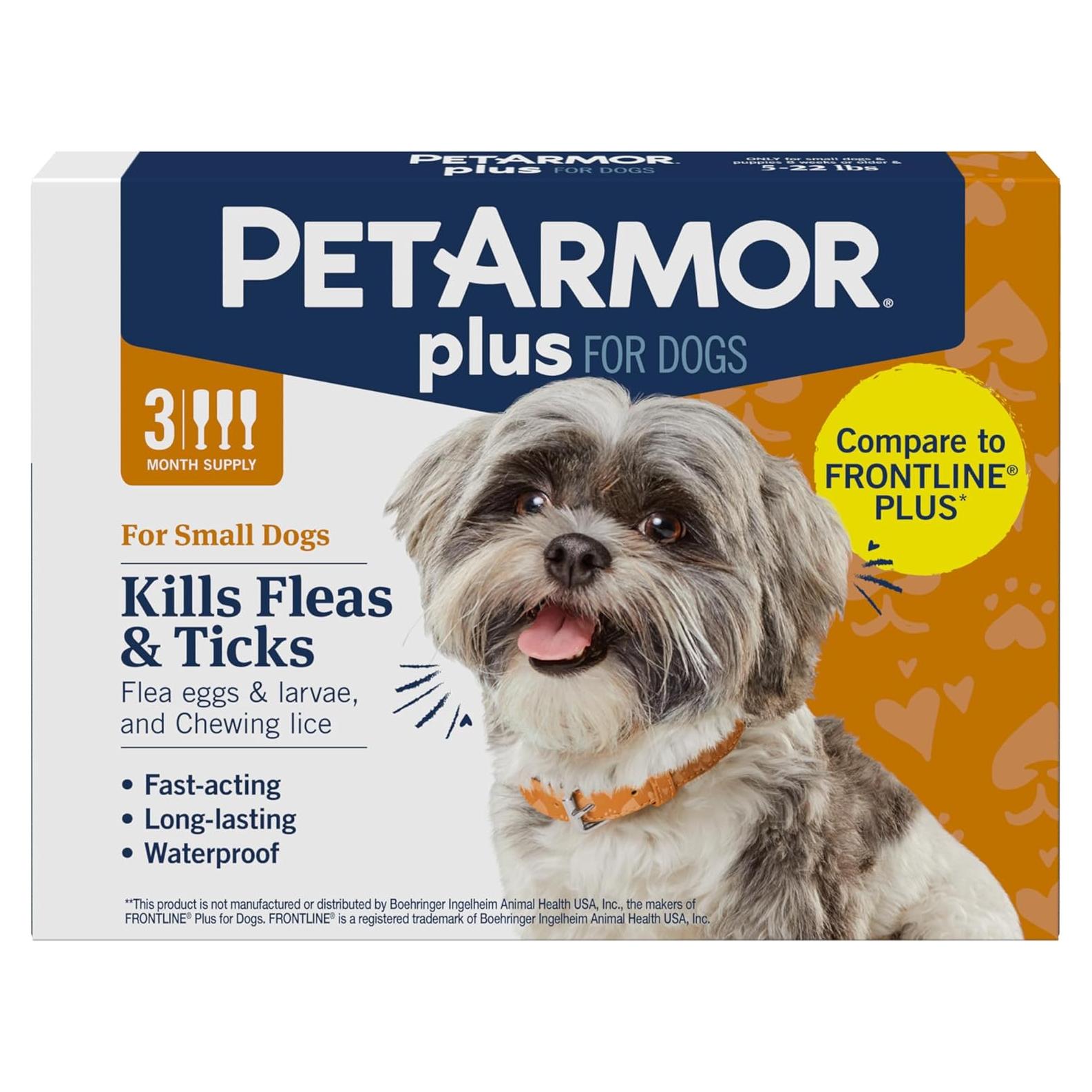 PetArmor Plus Tratamiento Pulgas y Garrapatas Perros 3 Dosis 5-10 kg
