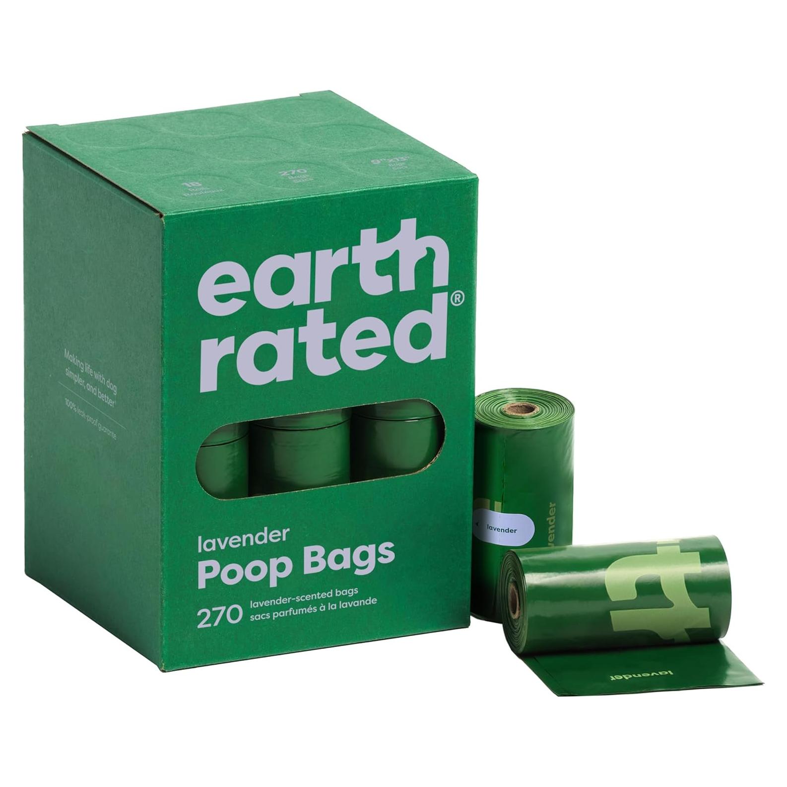 Bolsas de Excremento para Perros Earth Rated 270 Lavanda