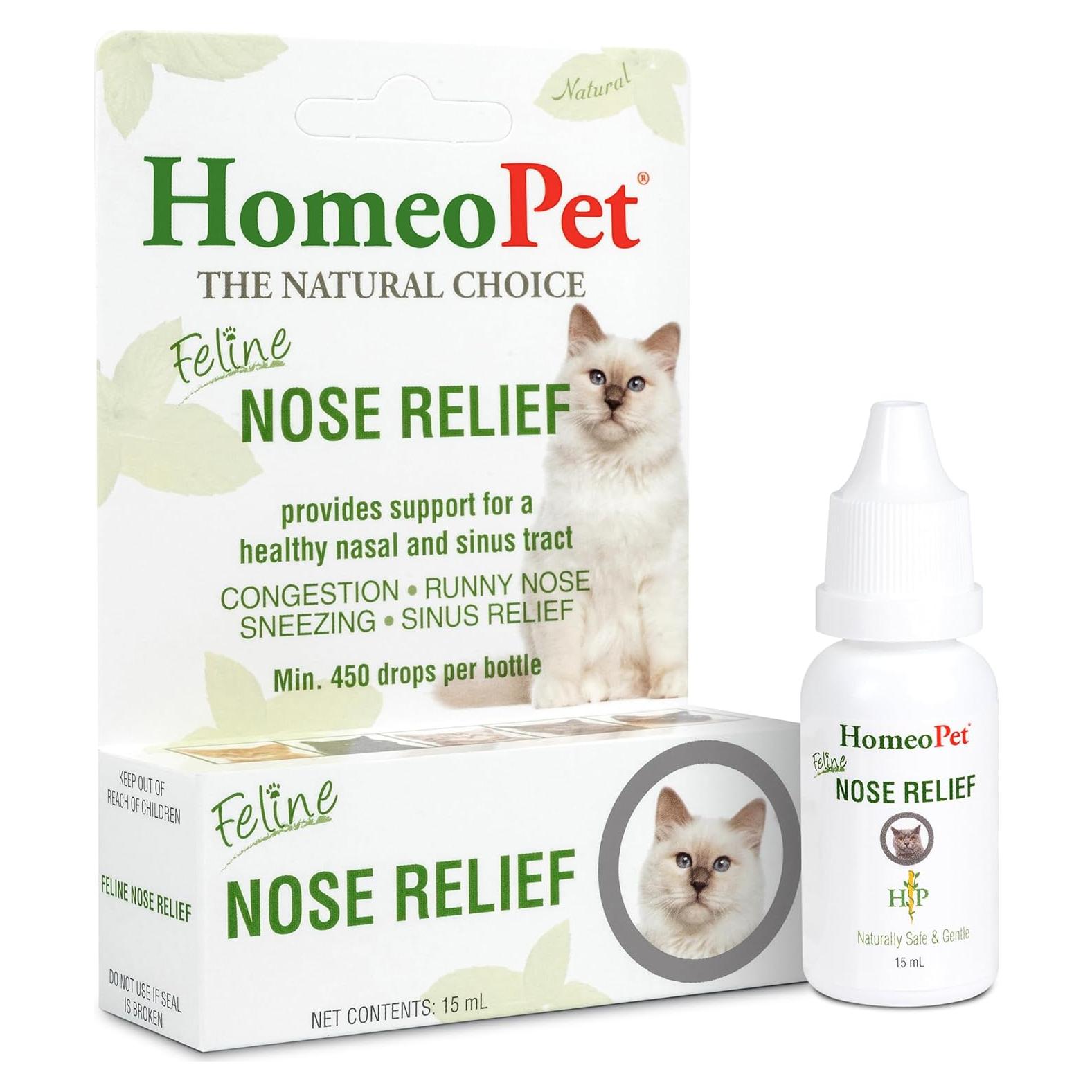 HomeoPet Alivio Nasal para Gatos 15 ml - Suplemento Natural