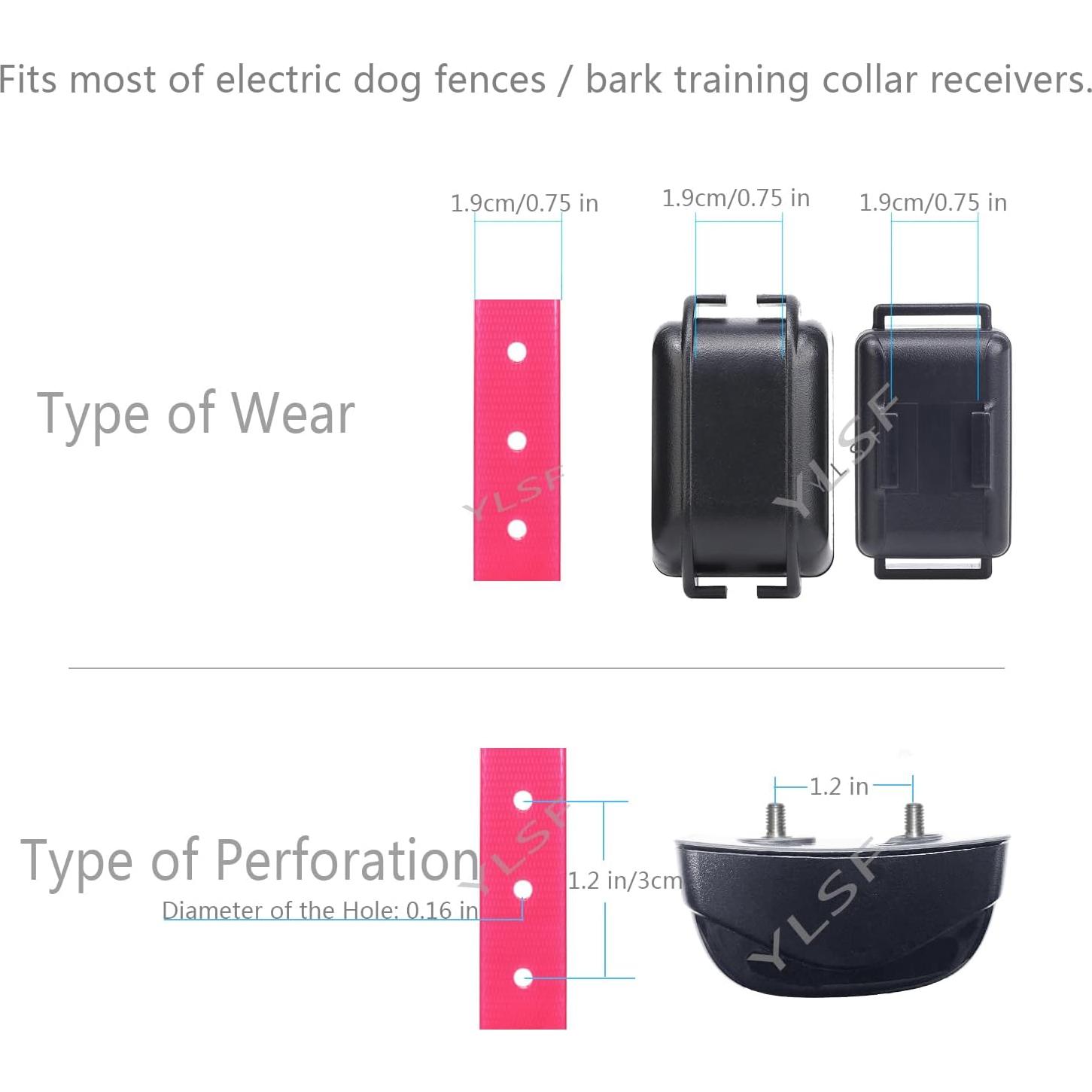 Correa para perro YLSF TPU 67cm Rosa Ajustable Impermeable