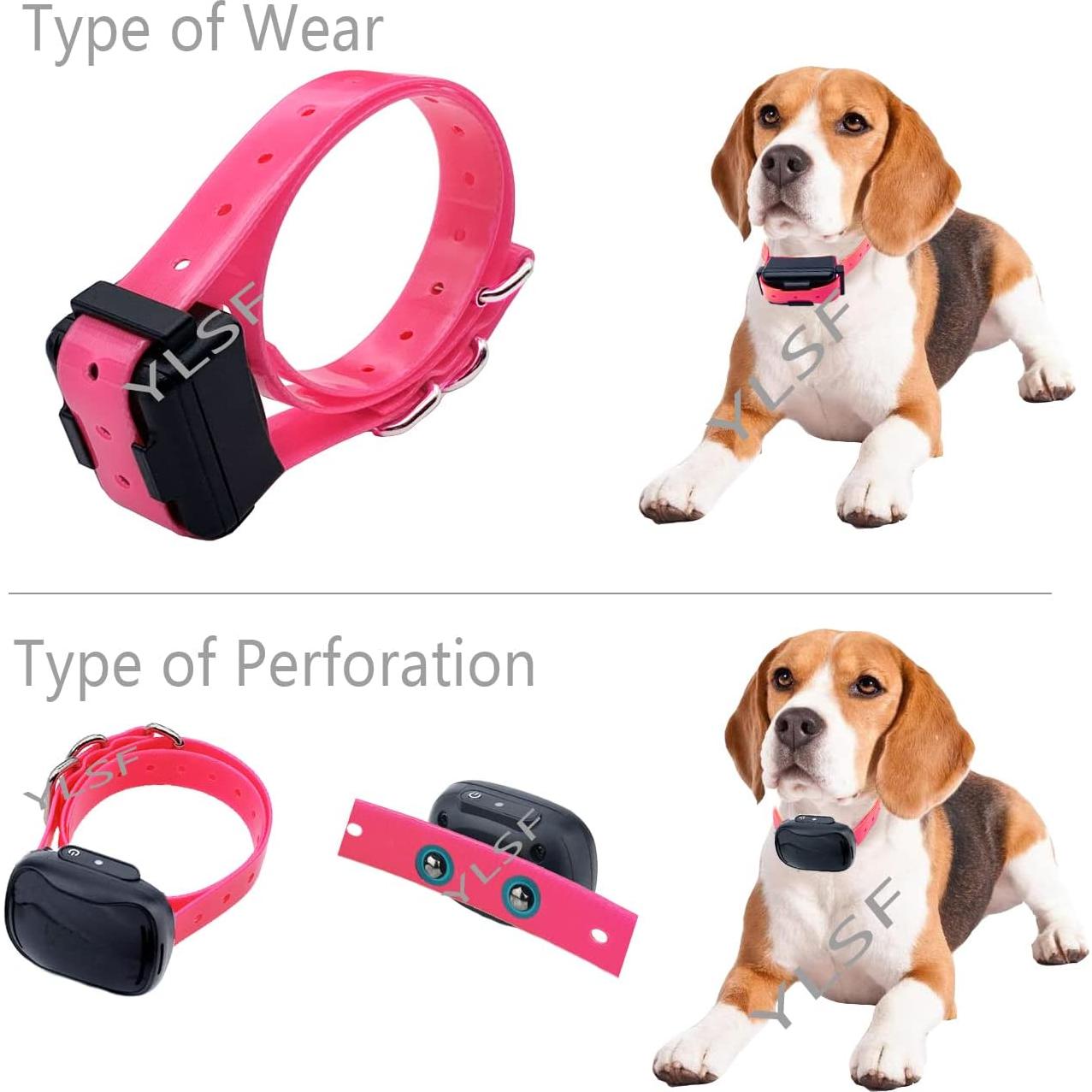Correa para perro YLSF TPU 67cm Rosa Ajustable Impermeable