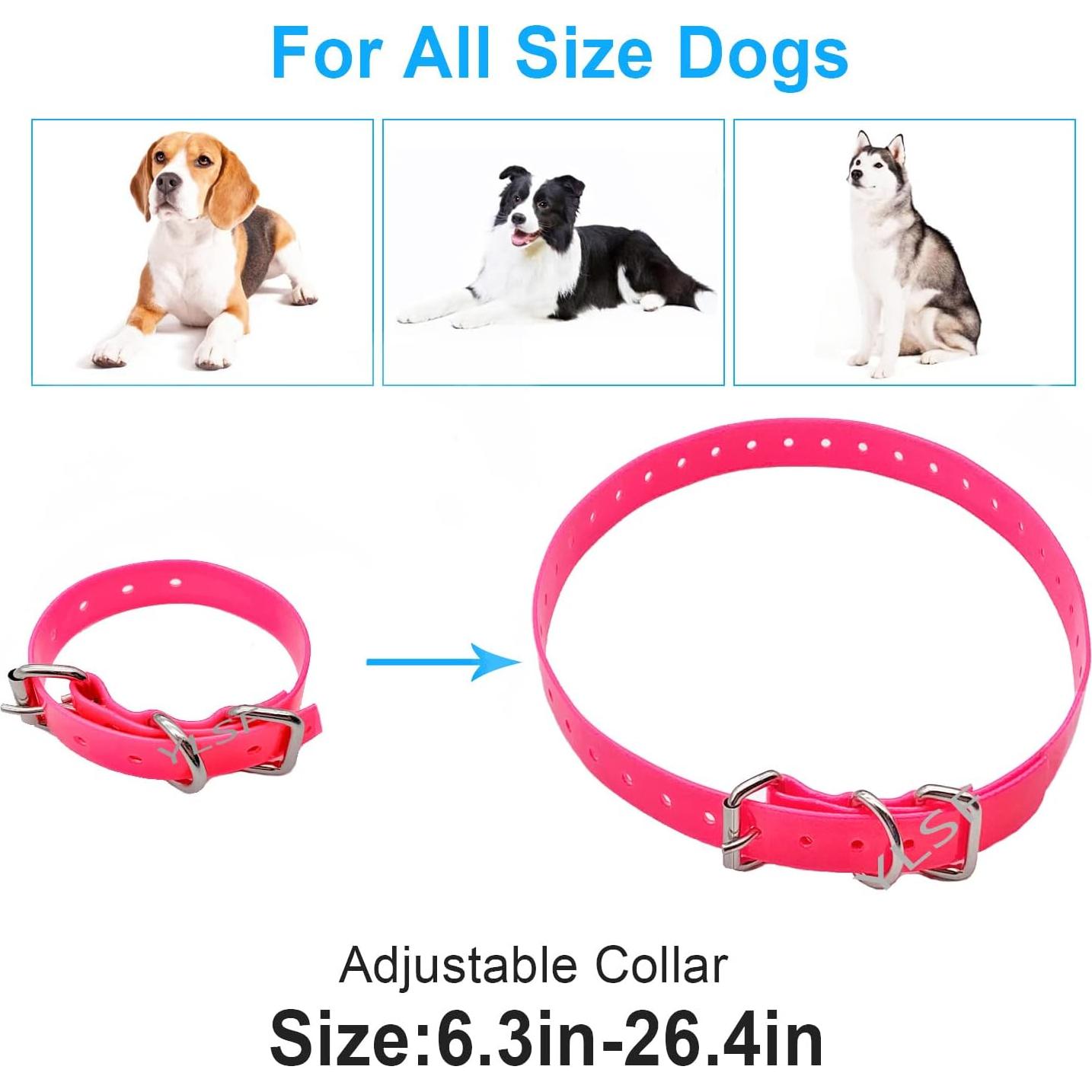 Correa para perro YLSF TPU 67cm Rosa Ajustable Impermeable
