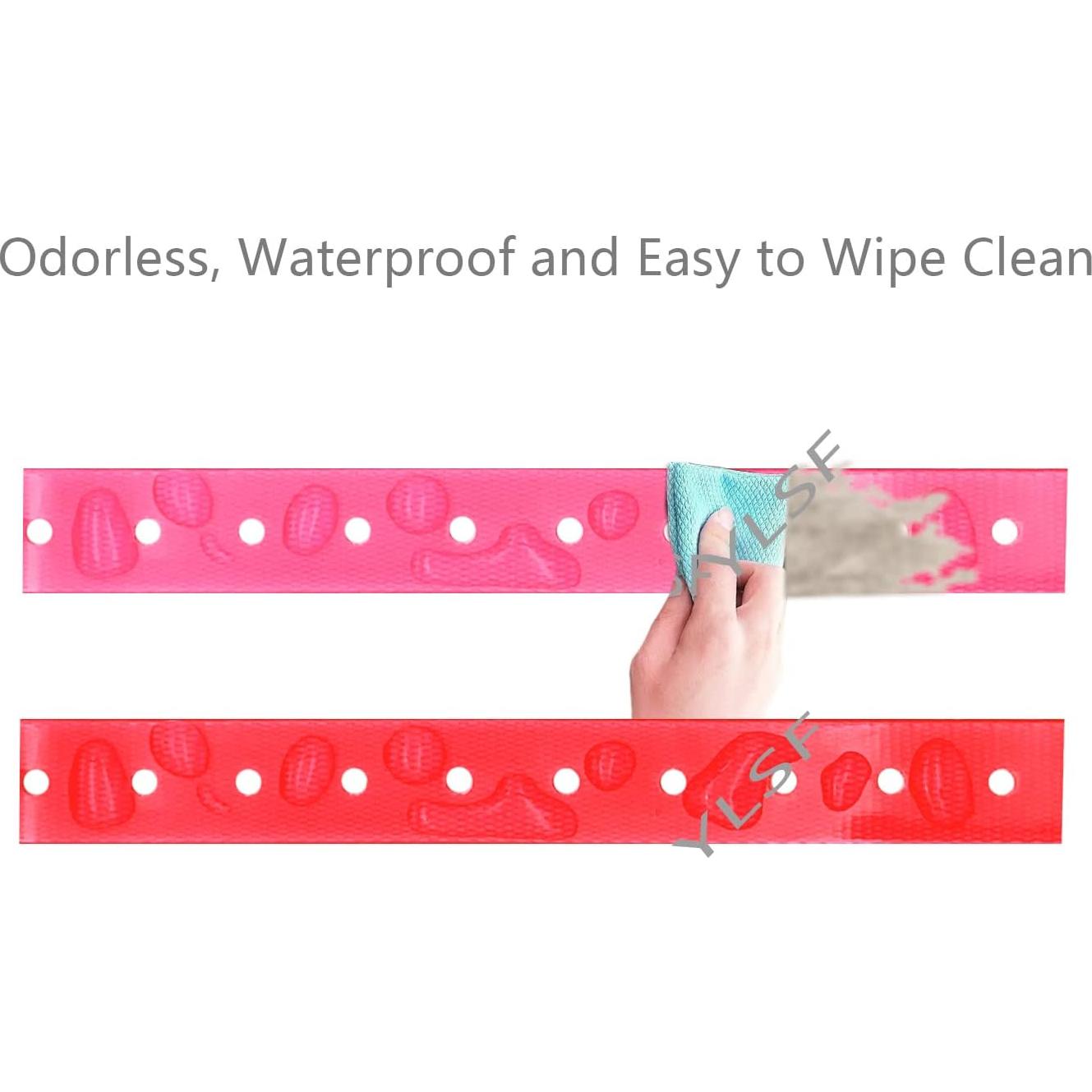 Correa para perro YLSF TPU 67cm Rosa Ajustable Impermeable