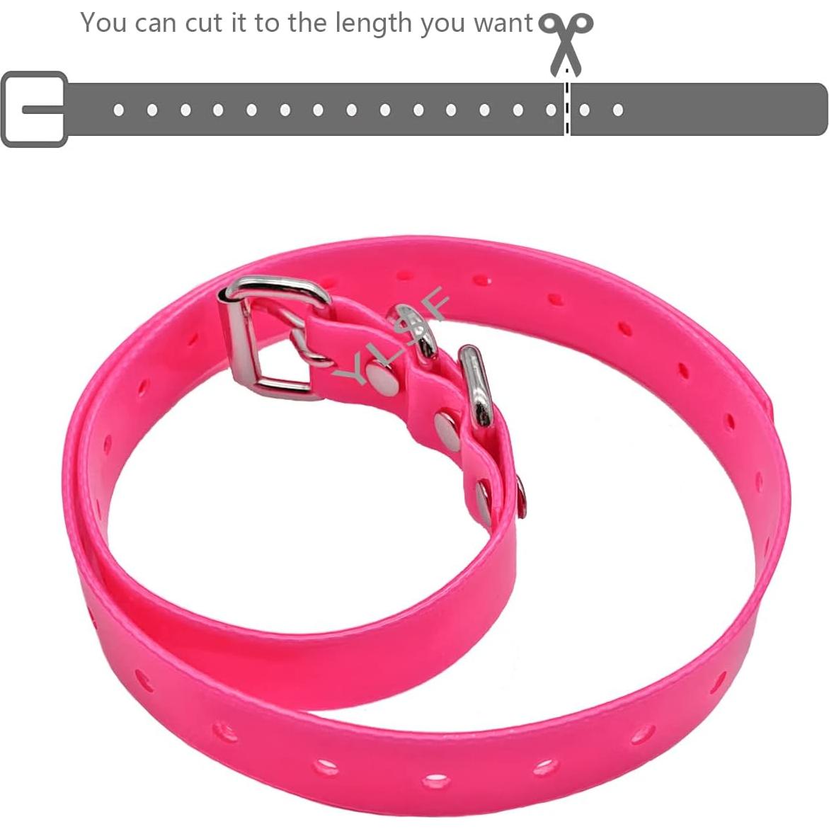 Correa para perro YLSF TPU 67cm Rosa Ajustable Impermeable