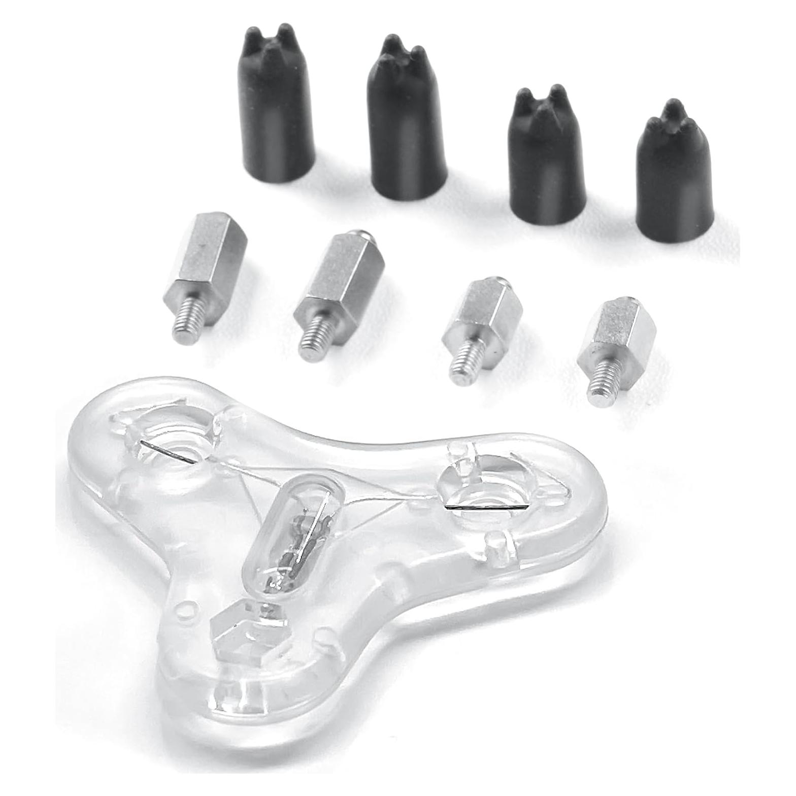 Punto de contacto Bousnic con silicona y luz de prueba