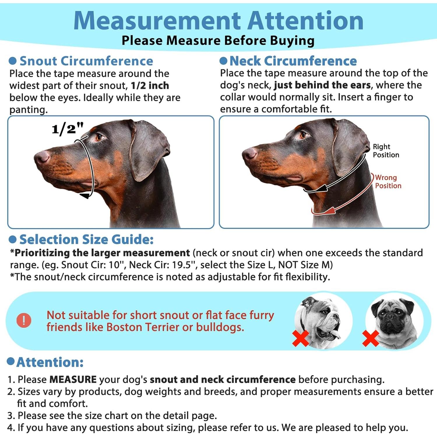 Collar de Cabeza Suave BARKLESS M Negro para Perros