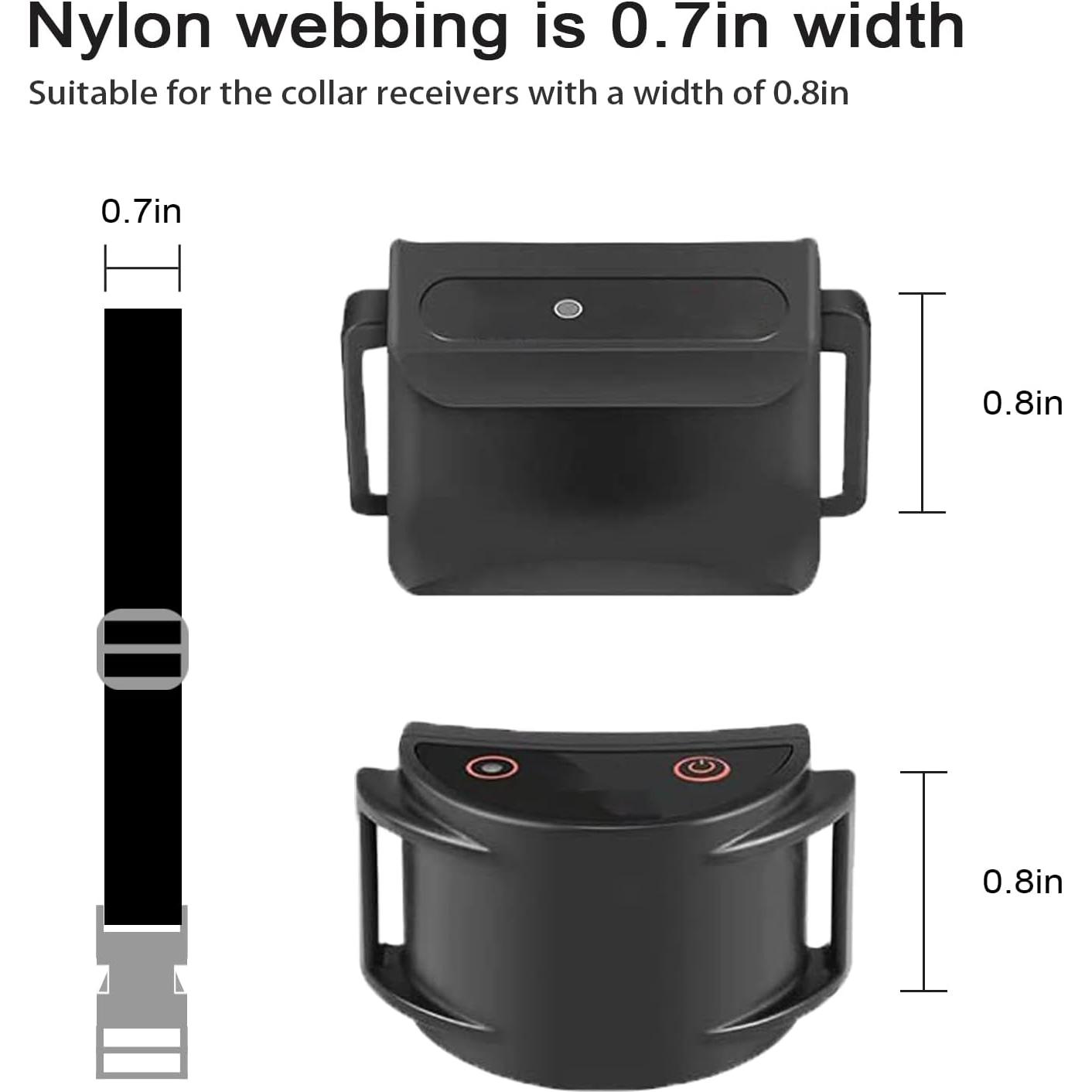 Collar de Reemplazo JIPIMON Nylon Reflectante Ajustable 71cm