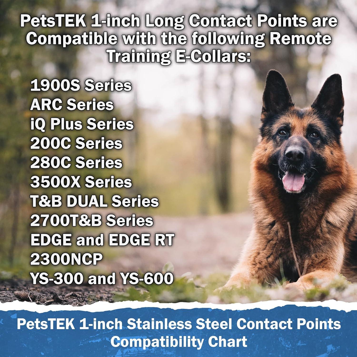 Puntas de Reemplazo 2 Pcs PetsTEK Acero Inoxidable 2.54 cm