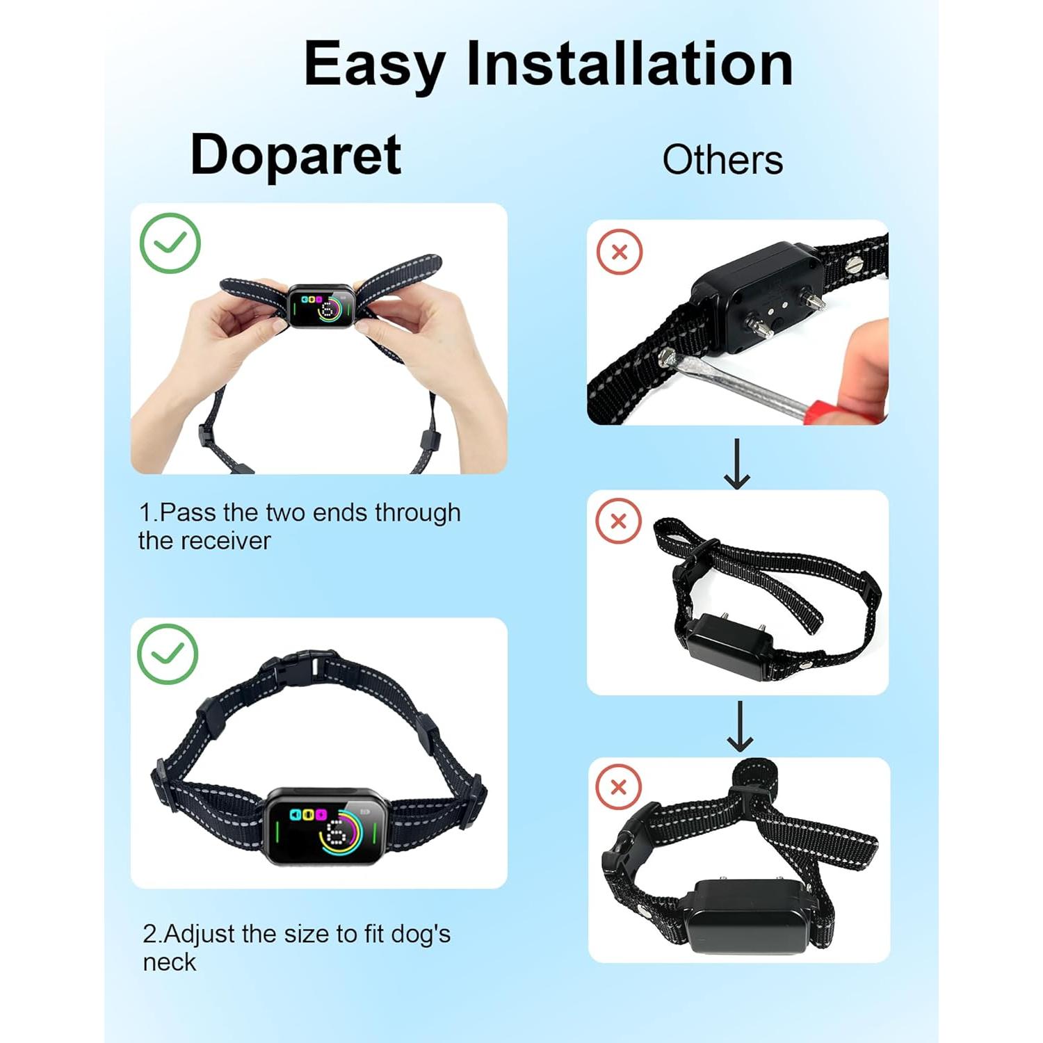 Correa de Reemplazo Nylon Reflectante Doparet 1,9 cm Ajustable