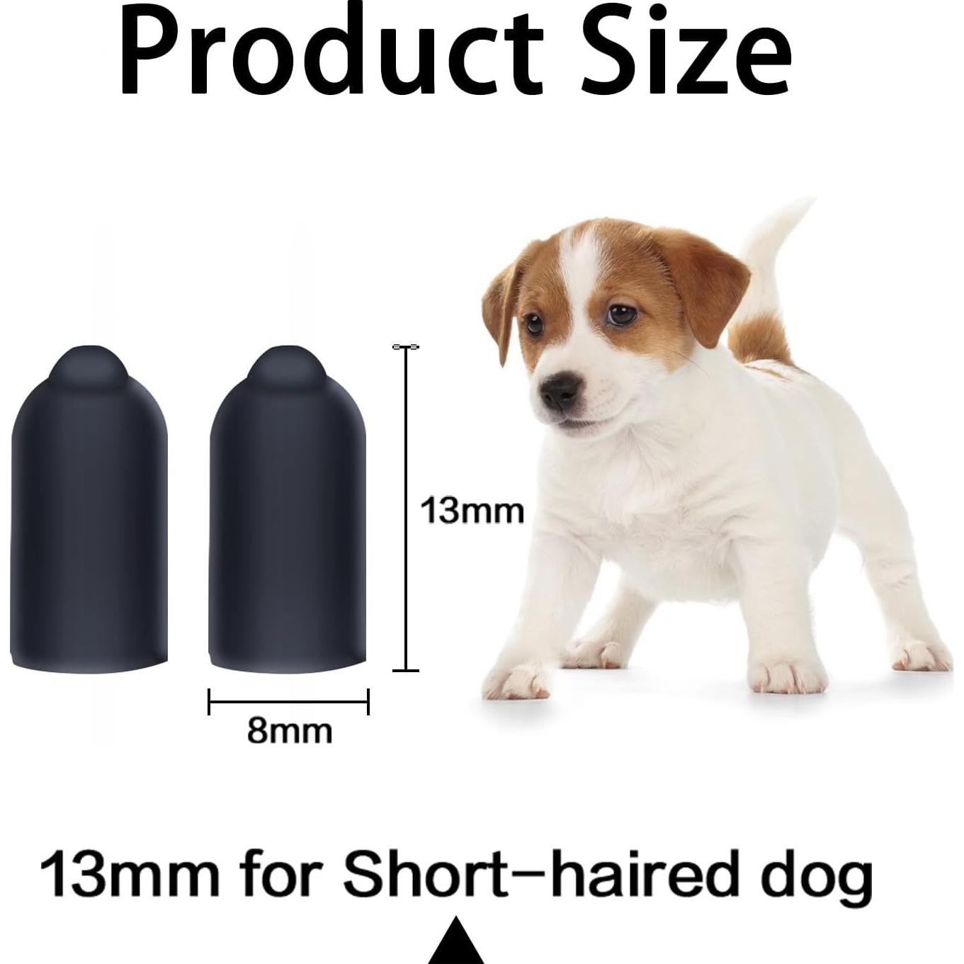 Puntas de goma para collar de choque Sliverdew 24 piezas 13mm