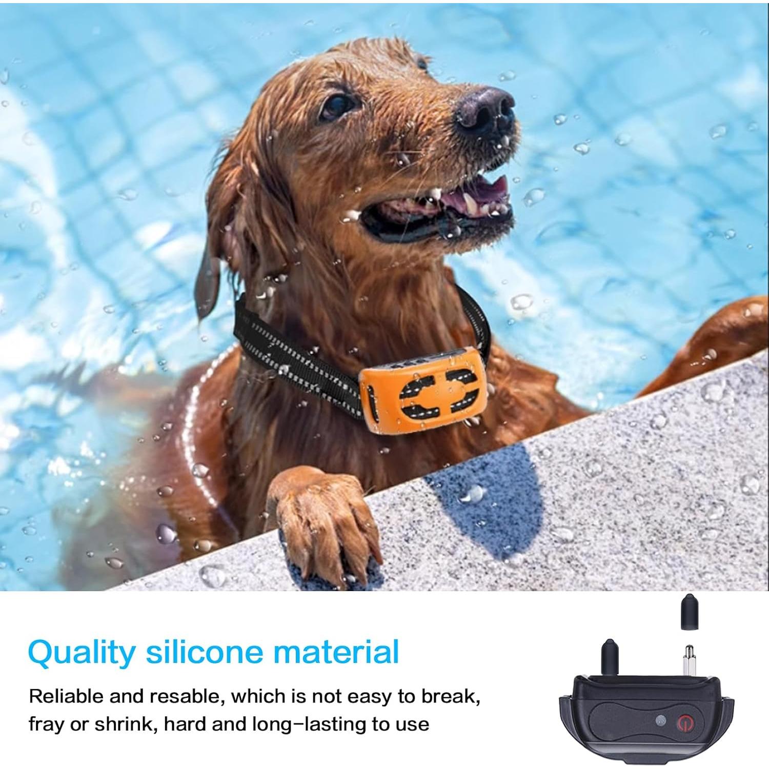 Puntas de goma para collar de choque Sliverdew 24 piezas 13mm