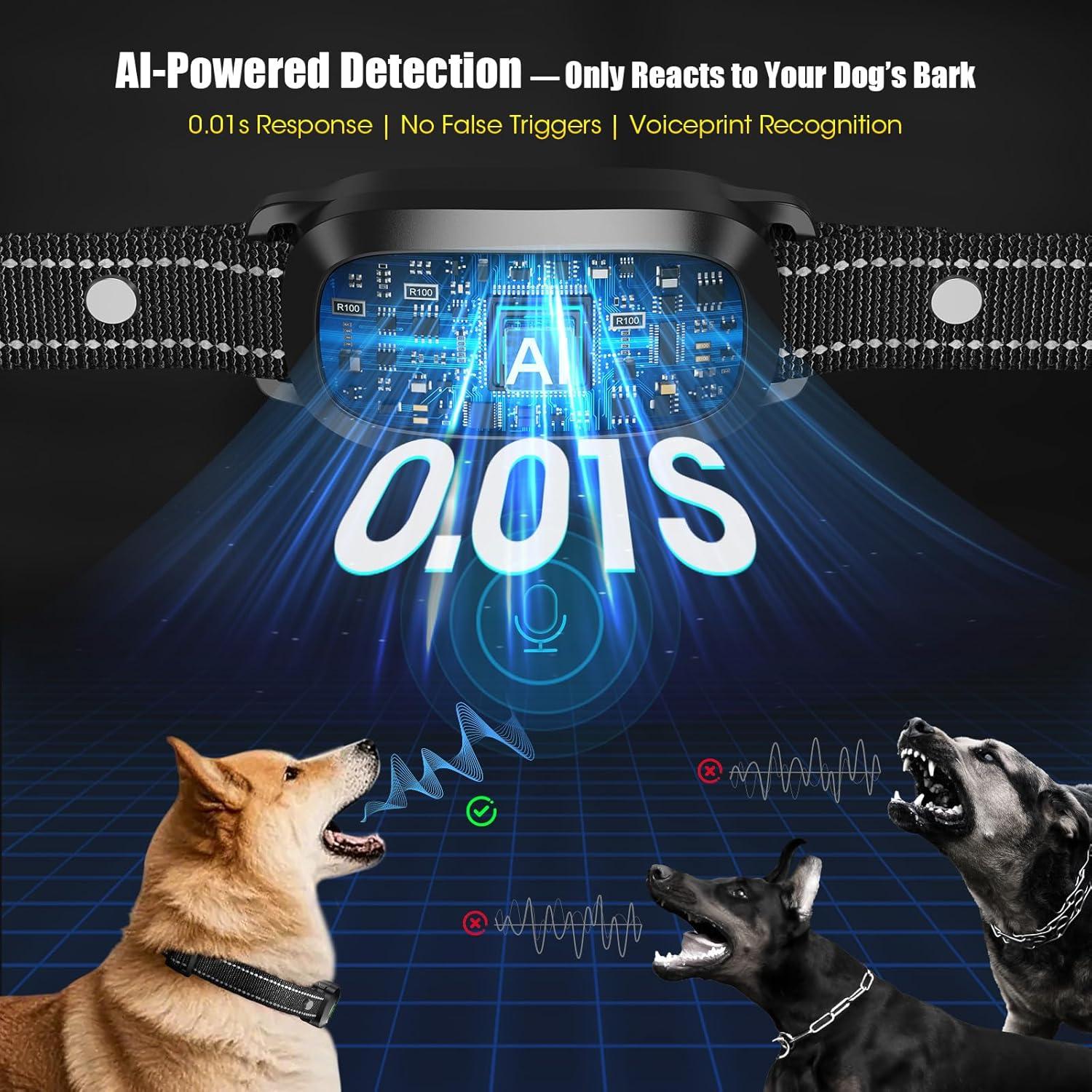 Collar Antibark Inteligente Oliry S1 Pro para Perros