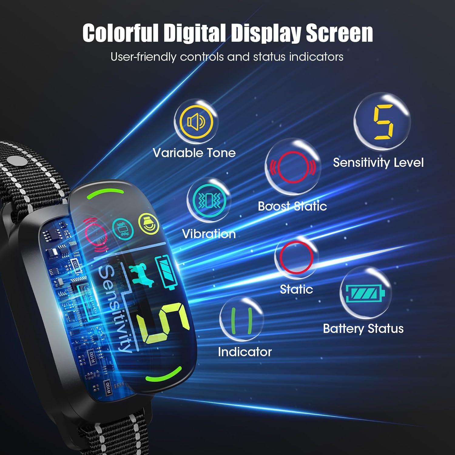 Collar Antibark Inteligente Oliry S1 Pro para Perros